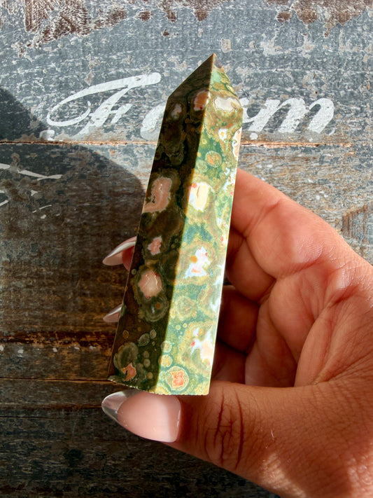 Gorgeous Rainforest Jasper Tower | Opt Q