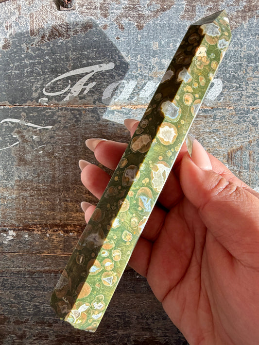 Gorgeous Rainforest Jasper Tower | Opt M