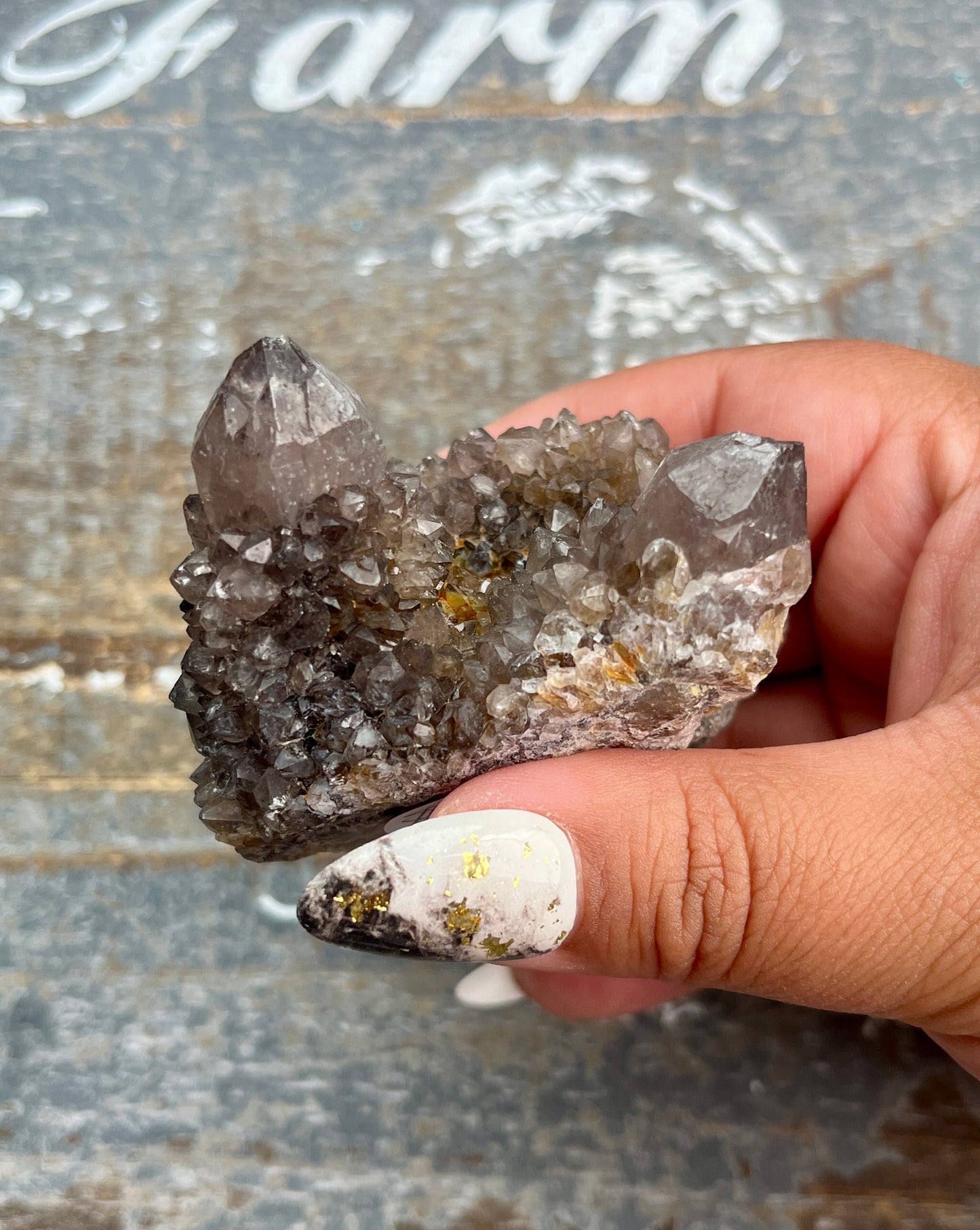 Natural Gothic Black Spirit Quartz