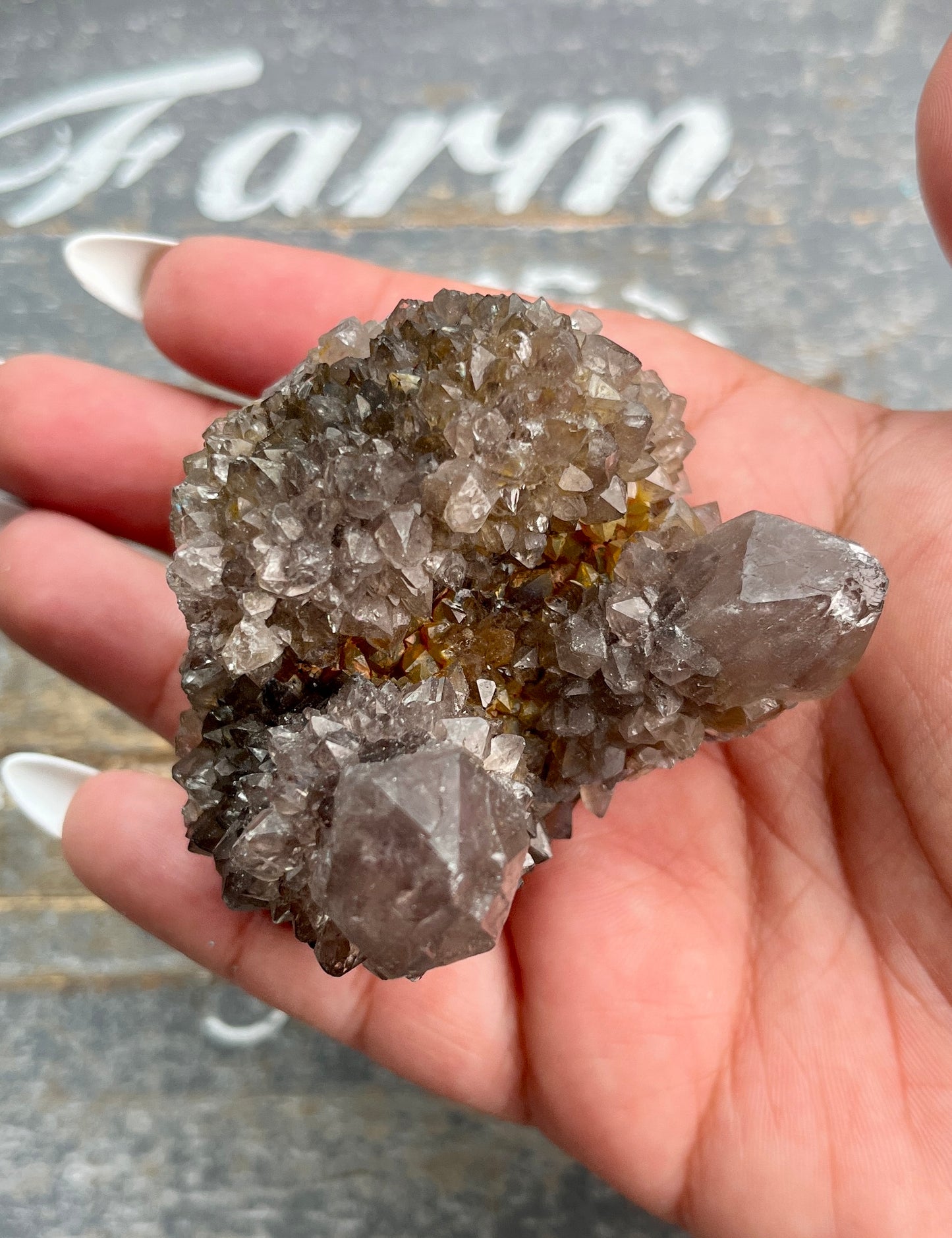 Natural Gothic Black Spirit Quartz