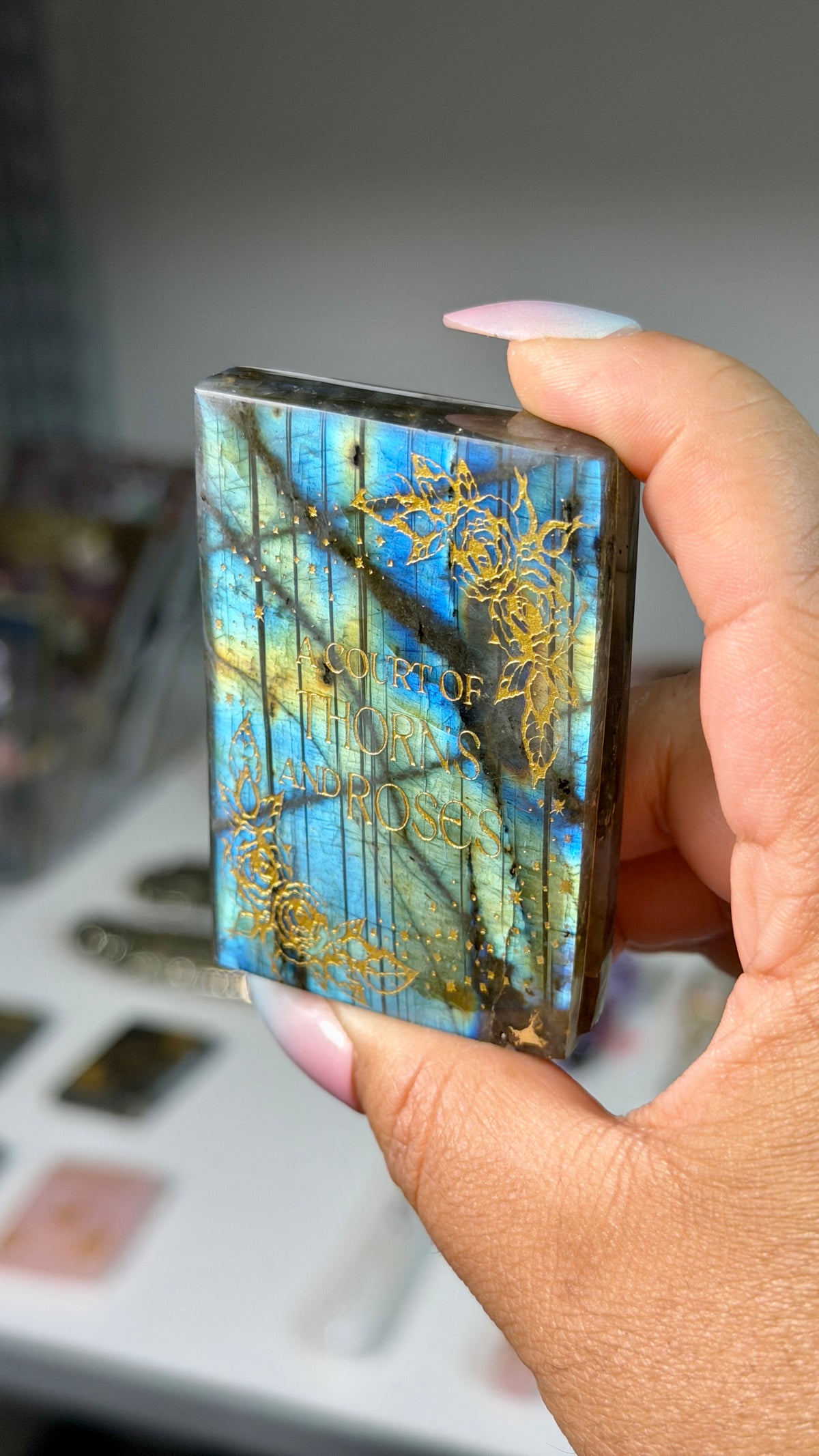 Labradorite "acotar" mini book | Opt 66