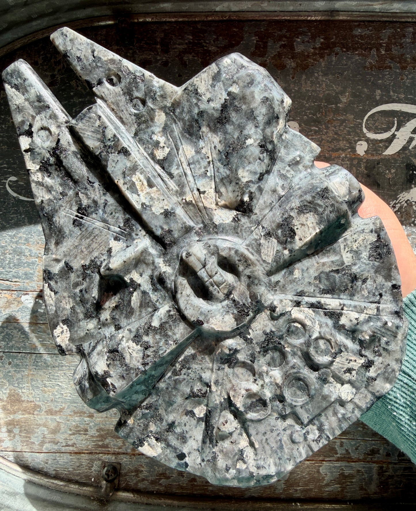 Larvikite Millennium Falcon | Opt A