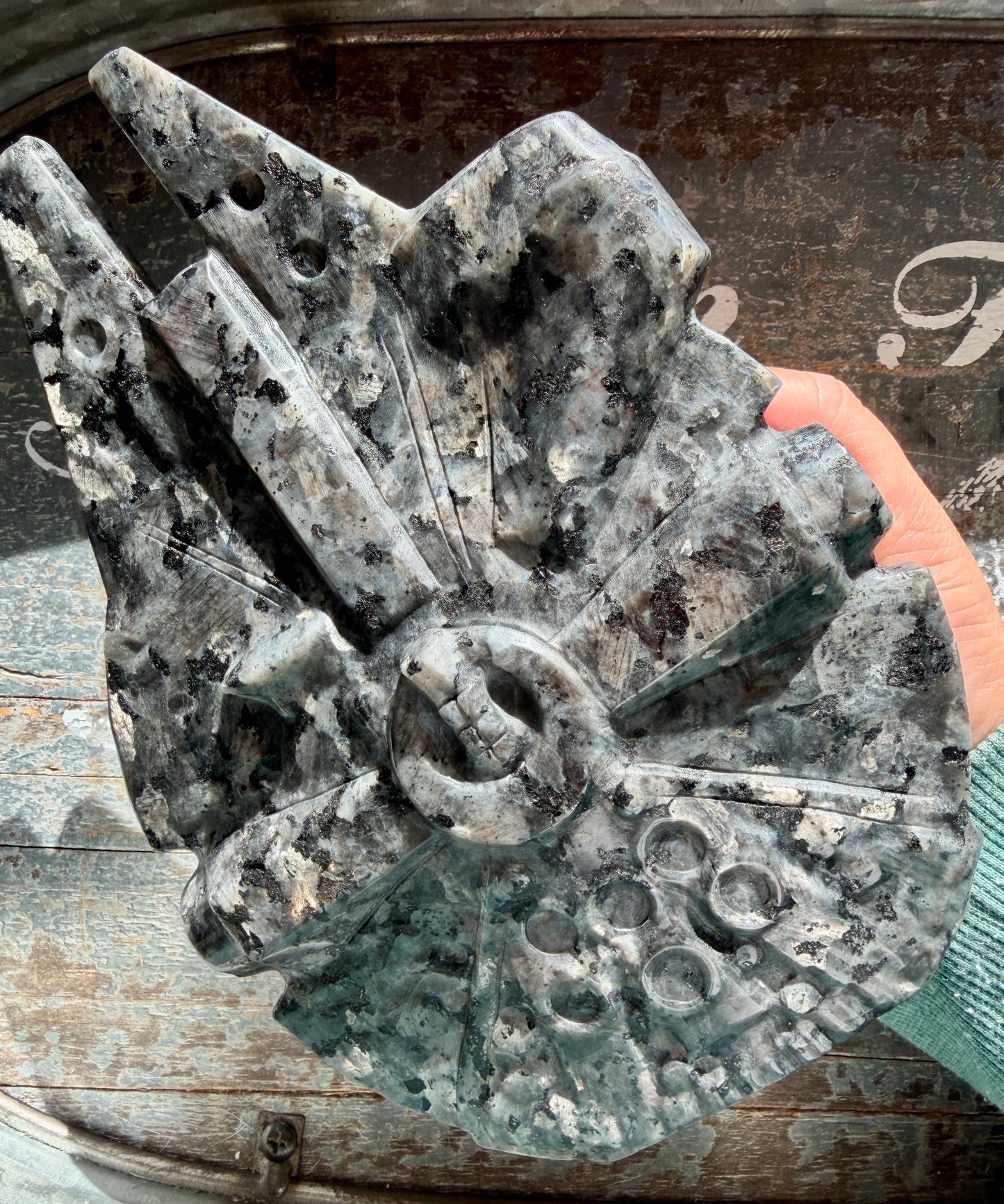 Larvikite Millennium Falcon | Opt A