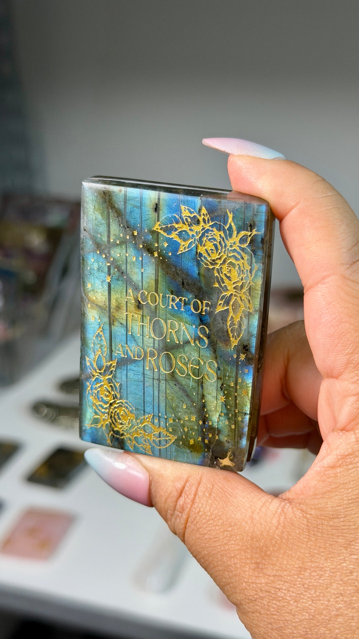 Labradorite "acotar" mini book | Opt 66
