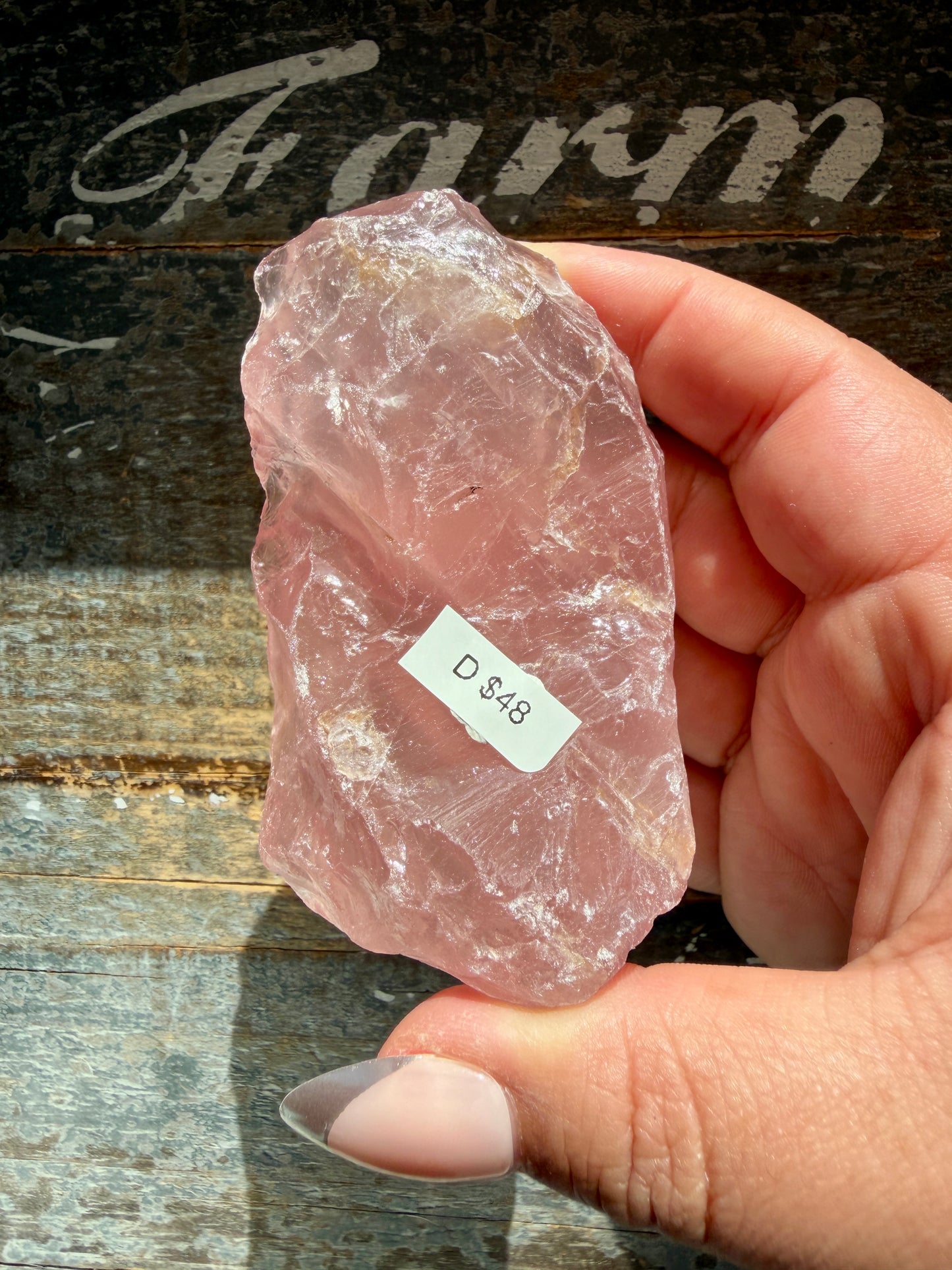 Gorgeous Dark Rose Quartz from Africa | Opt D