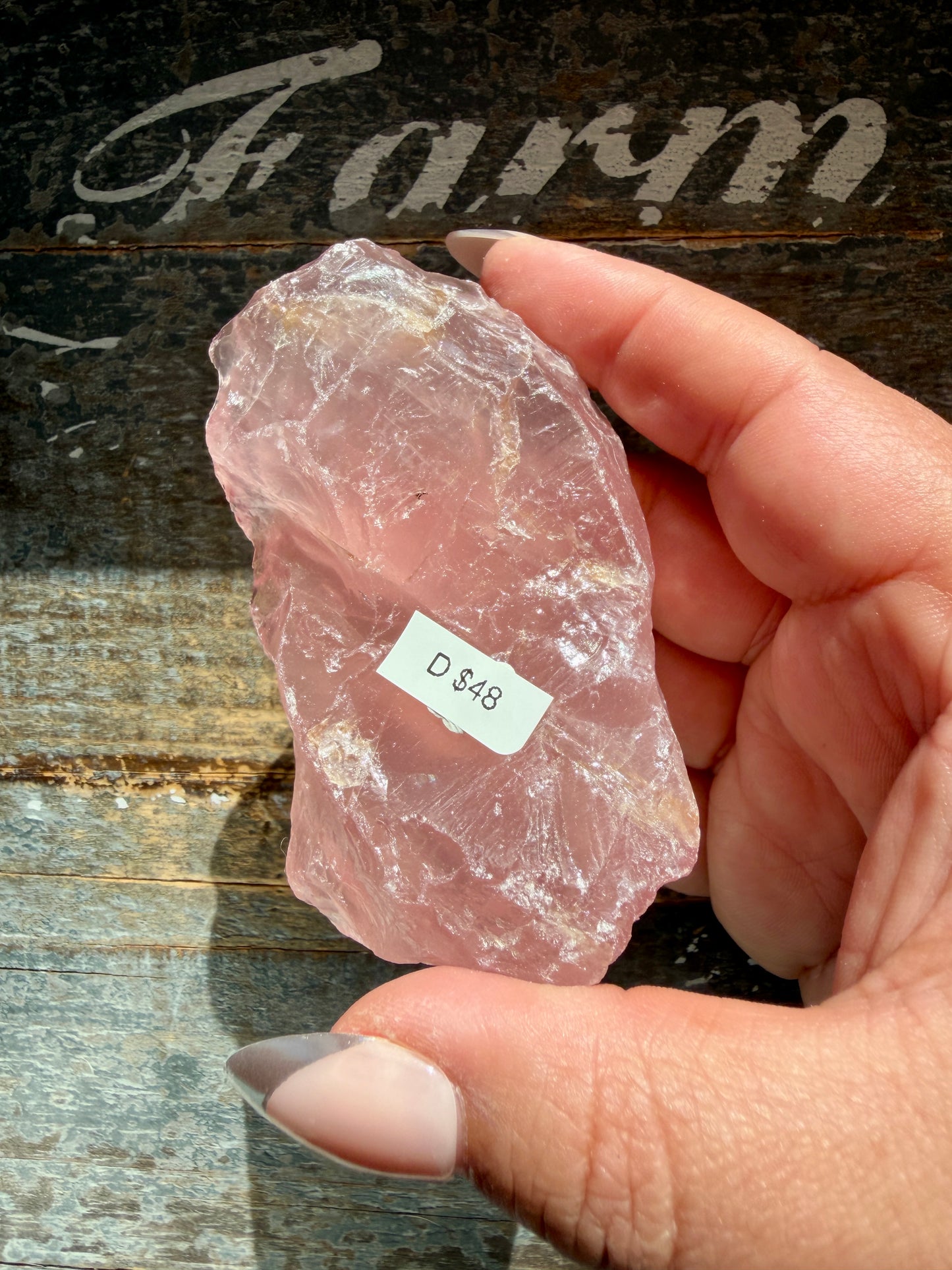Gorgeous Dark Rose Quartz from Africa | Opt D