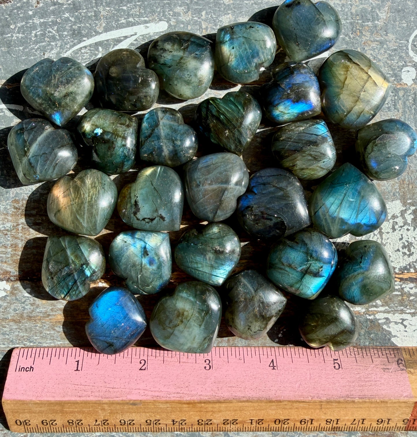 One (1) Labradorite Mini Heart | Intuitively Chosen