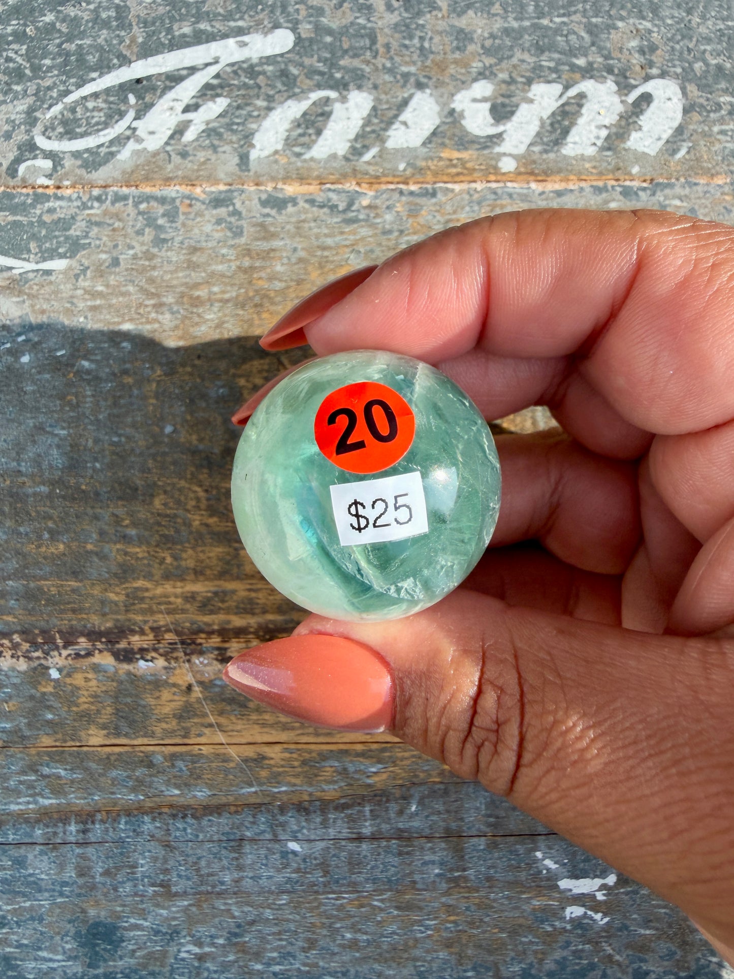 Gorgeous Feathered Fluorite Sphere | Opt 20