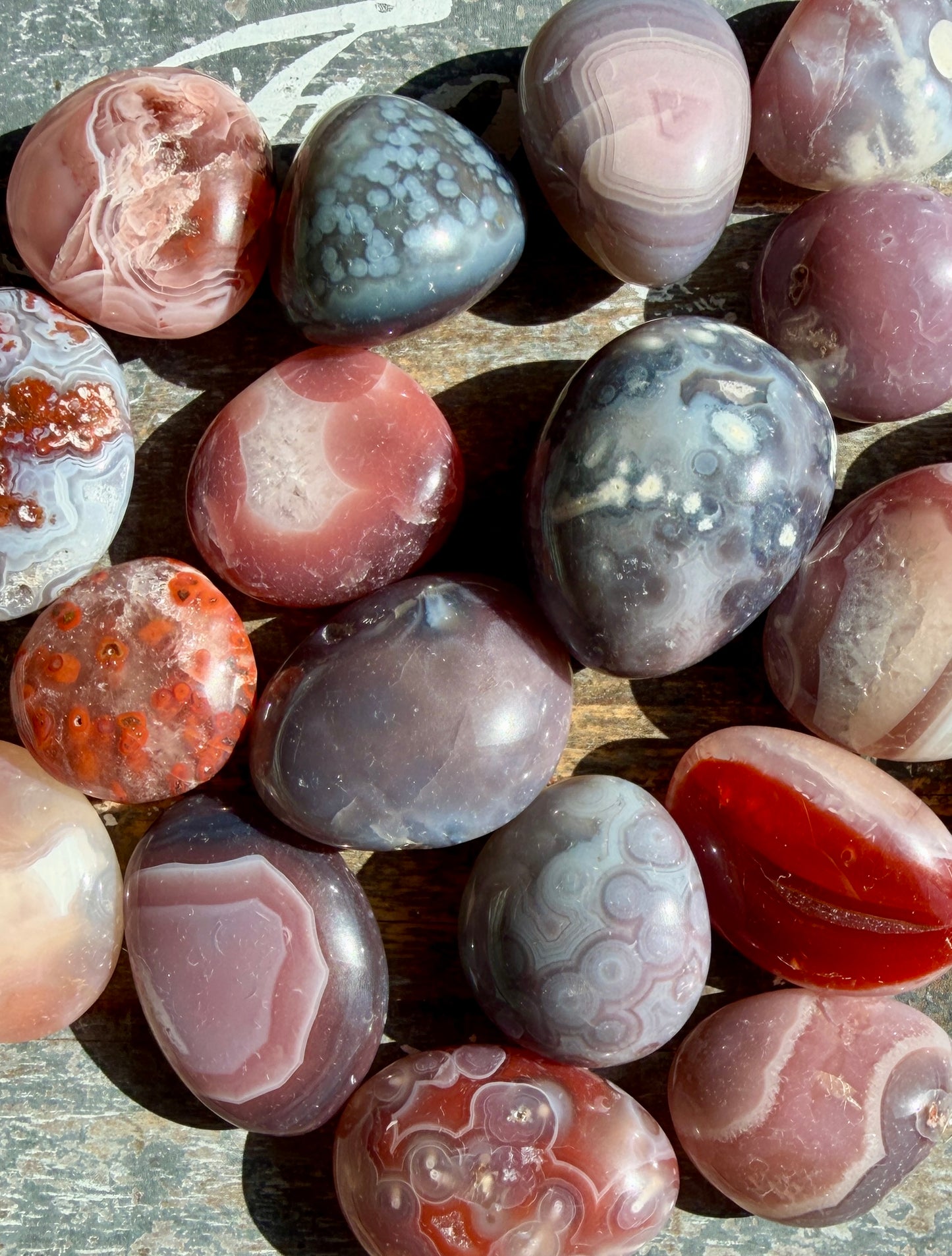 One (1) Large Swazi Agate Tumble | Intuitively Chosen