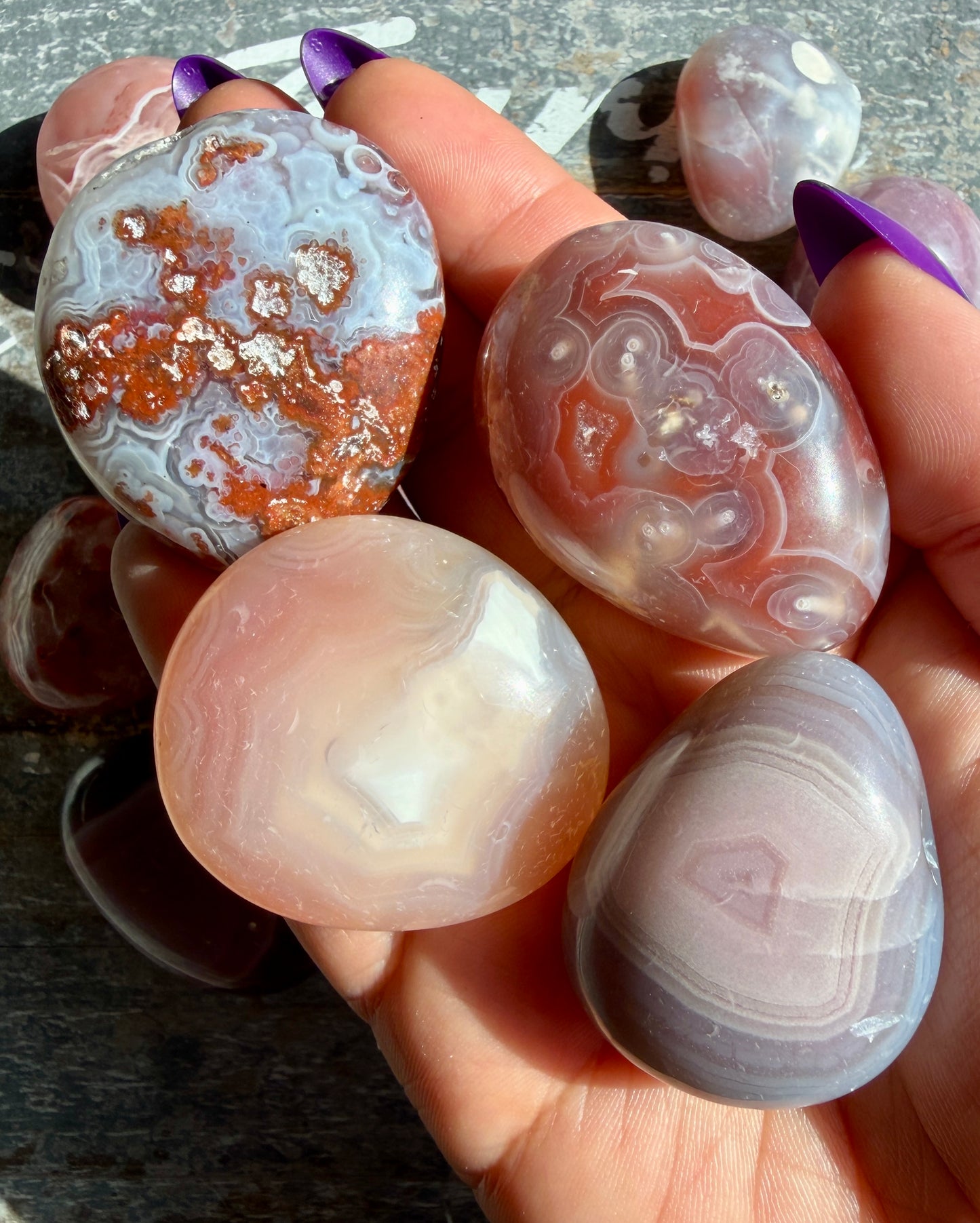 One (1) Large Swazi Agate Tumble | Intuitively Chosen