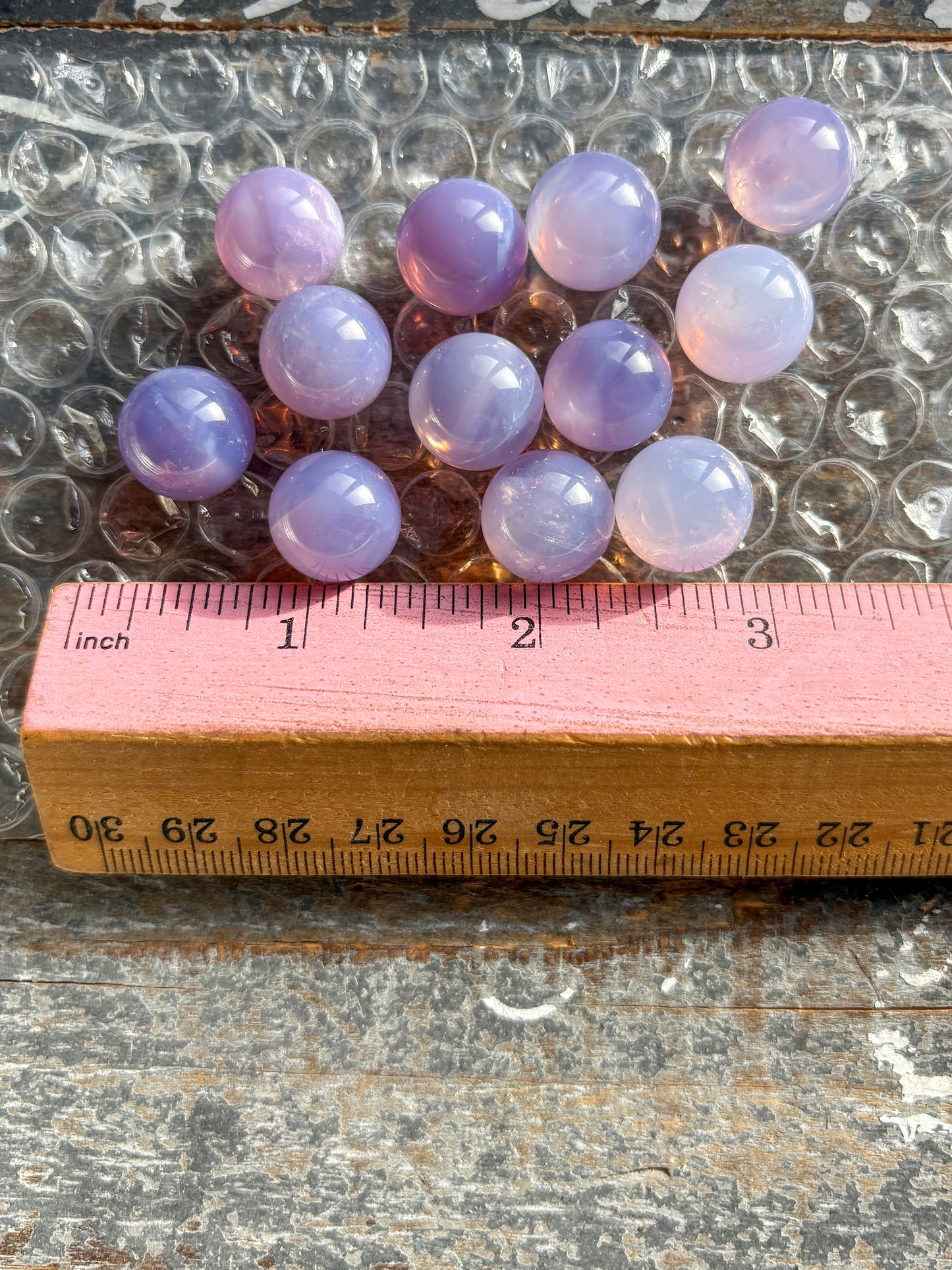 One (1) Gorgeous Lavender Moon Quartz Mini Sphere (14mm) Intuitively Chosen