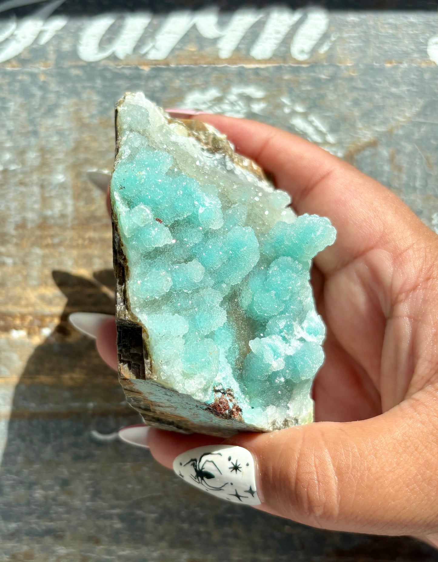 Gorgeous *RARE* Druzy Chrysocolla from Peru