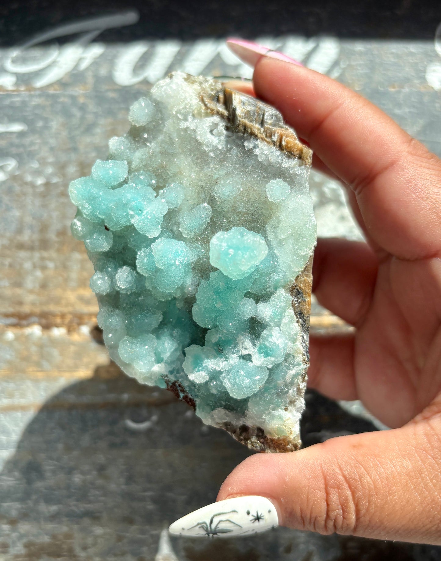 Gorgeous *RARE* Druzy Chrysocolla from Peru