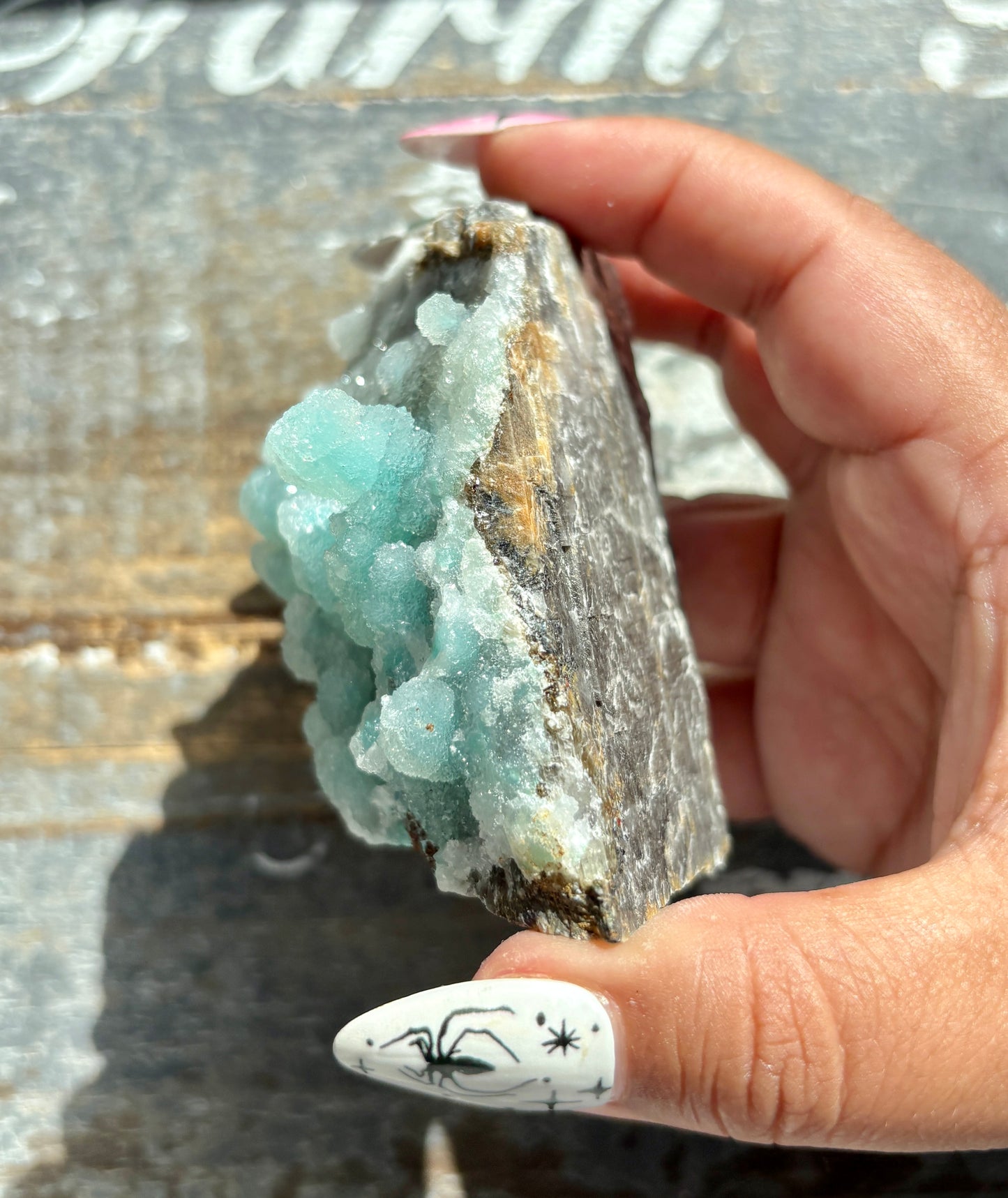 Gorgeous *RARE* Druzy Chrysocolla from Peru