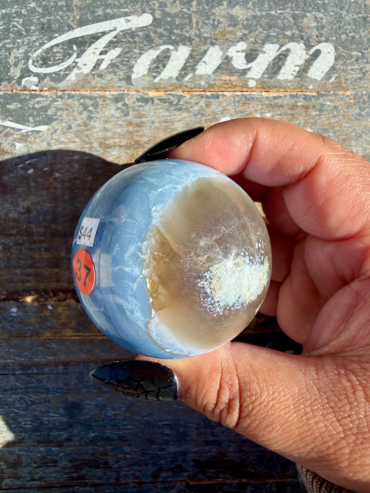 Gorgeous Blue Opal Sphere | India | Opt 37