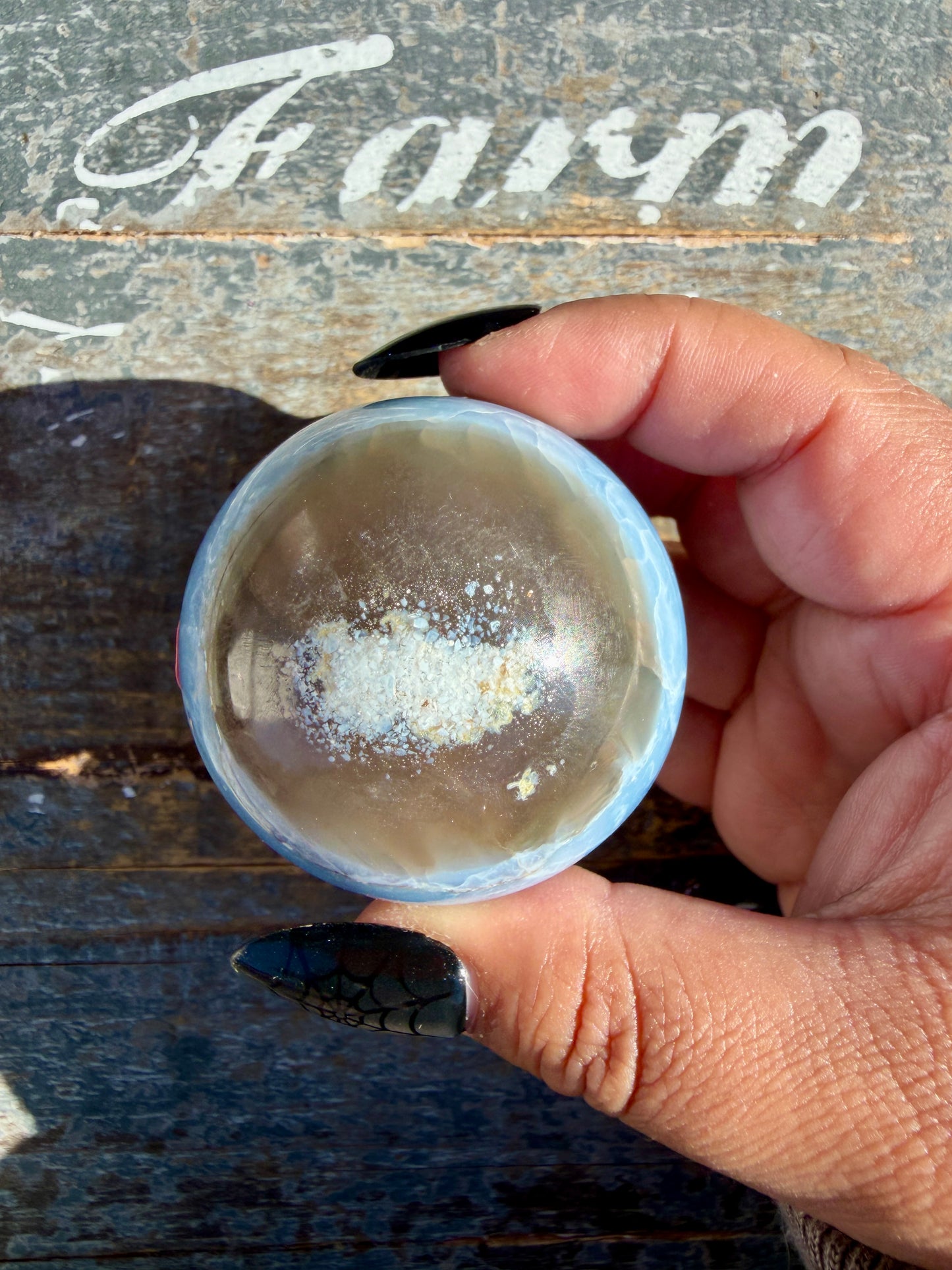 Gorgeous Blue Opal Sphere | India | Opt 37