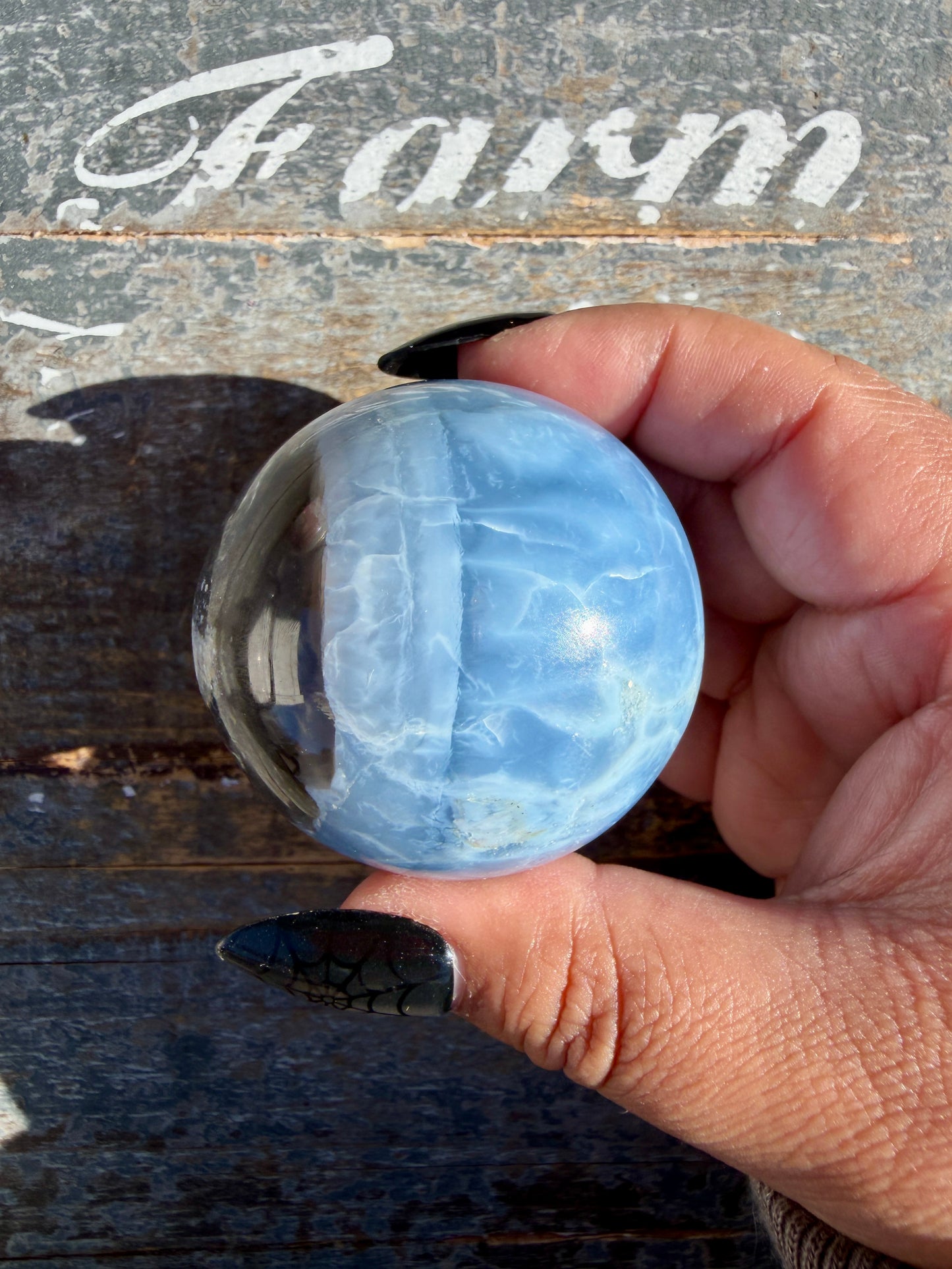 Gorgeous Blue Opal Sphere | India | Opt 37