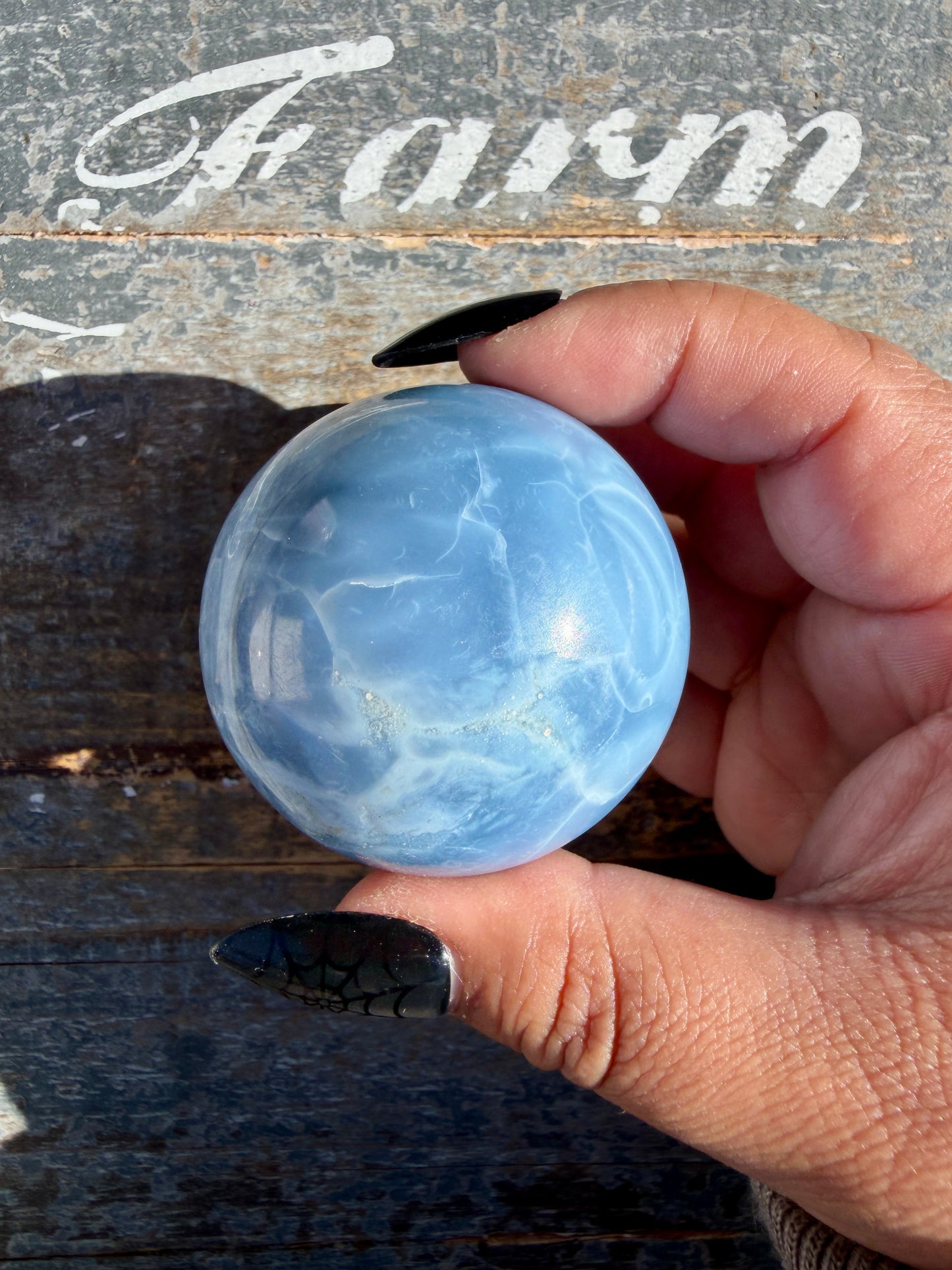 Gorgeous Blue Opal Sphere | India | Opt 37