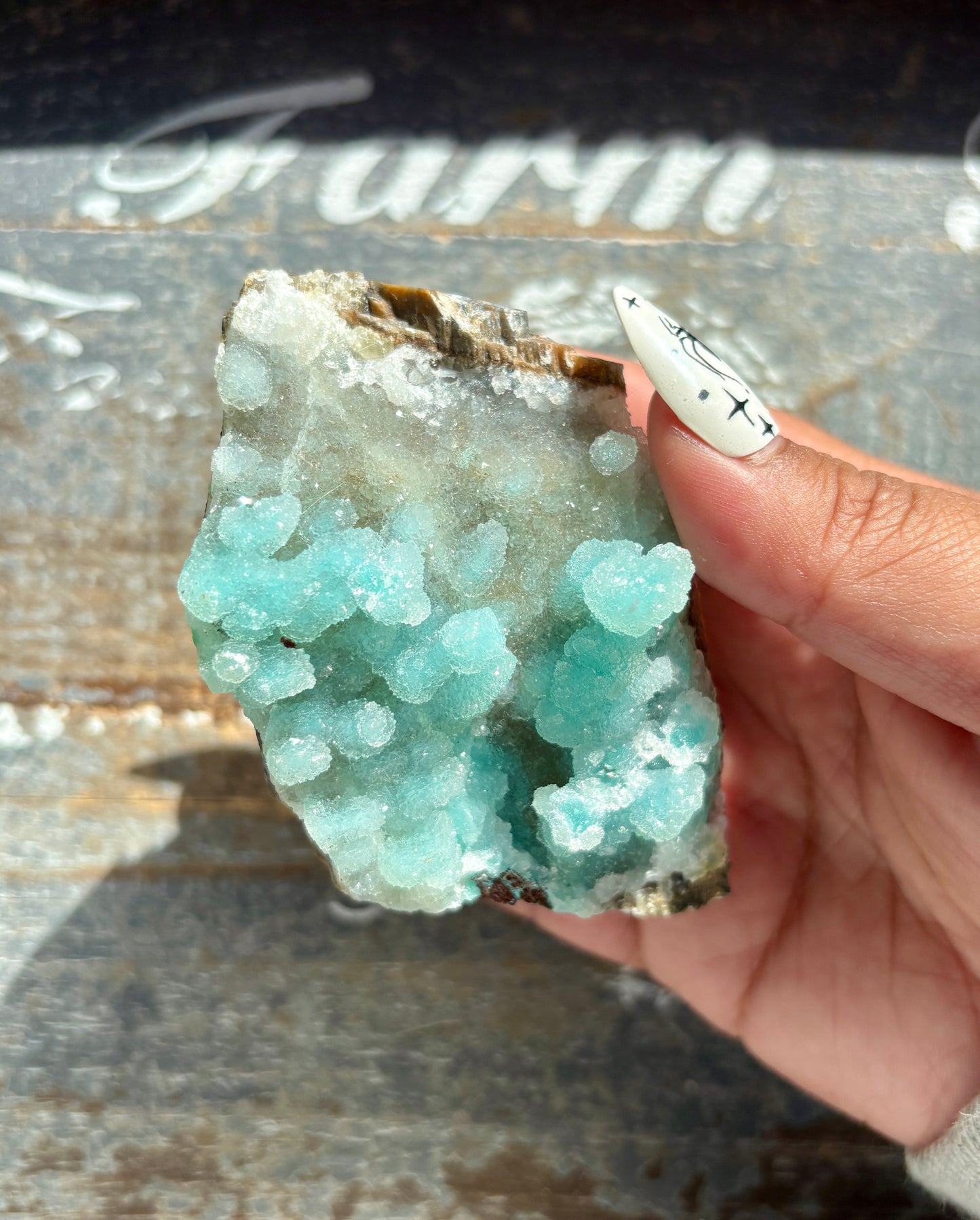 Gorgeous *RARE* Druzy Chrysocolla from Peru