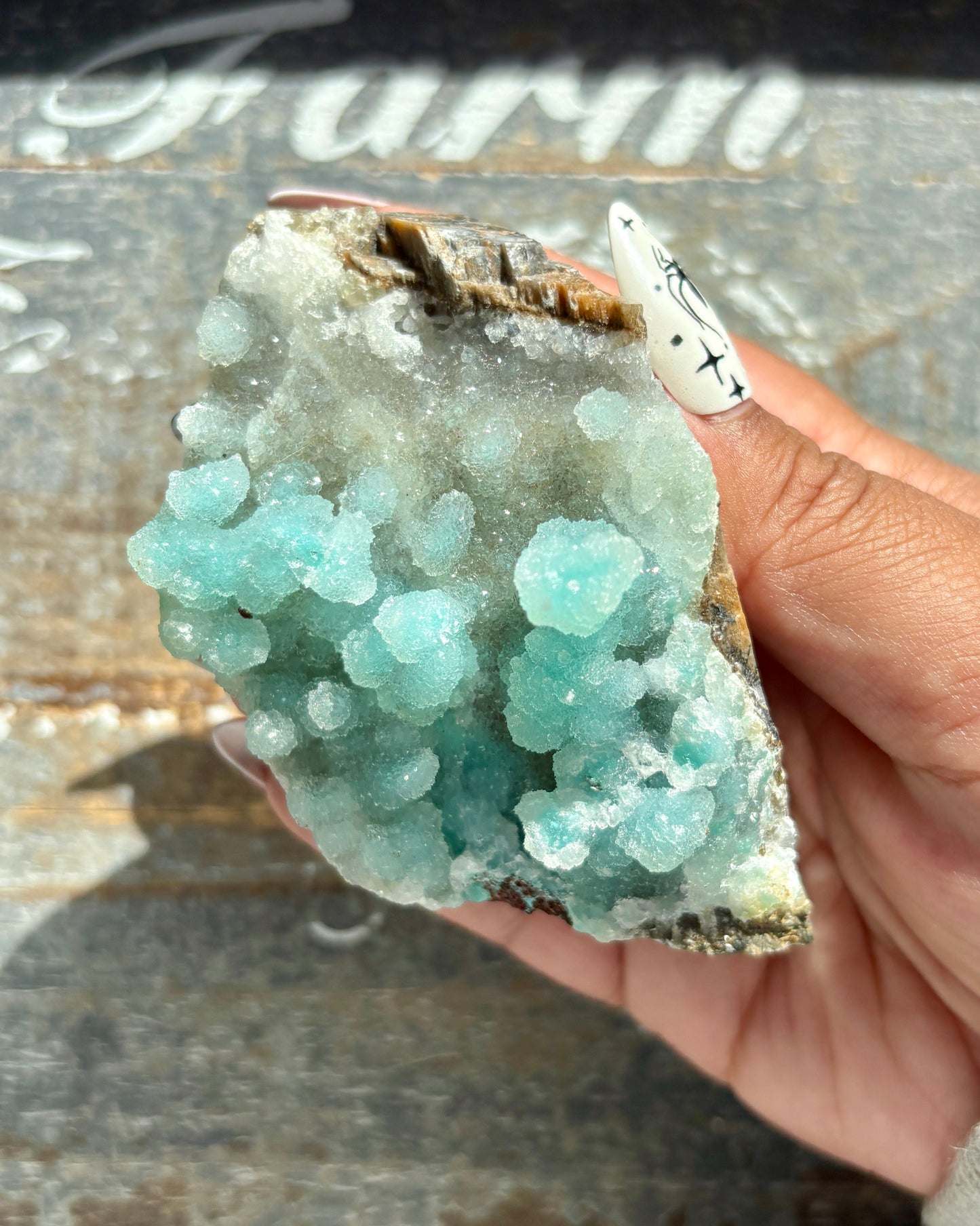 Gorgeous *RARE* Druzy Chrysocolla from Peru