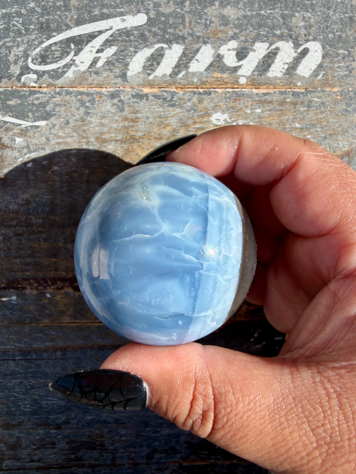 Gorgeous Blue Opal Sphere | India | Opt 37