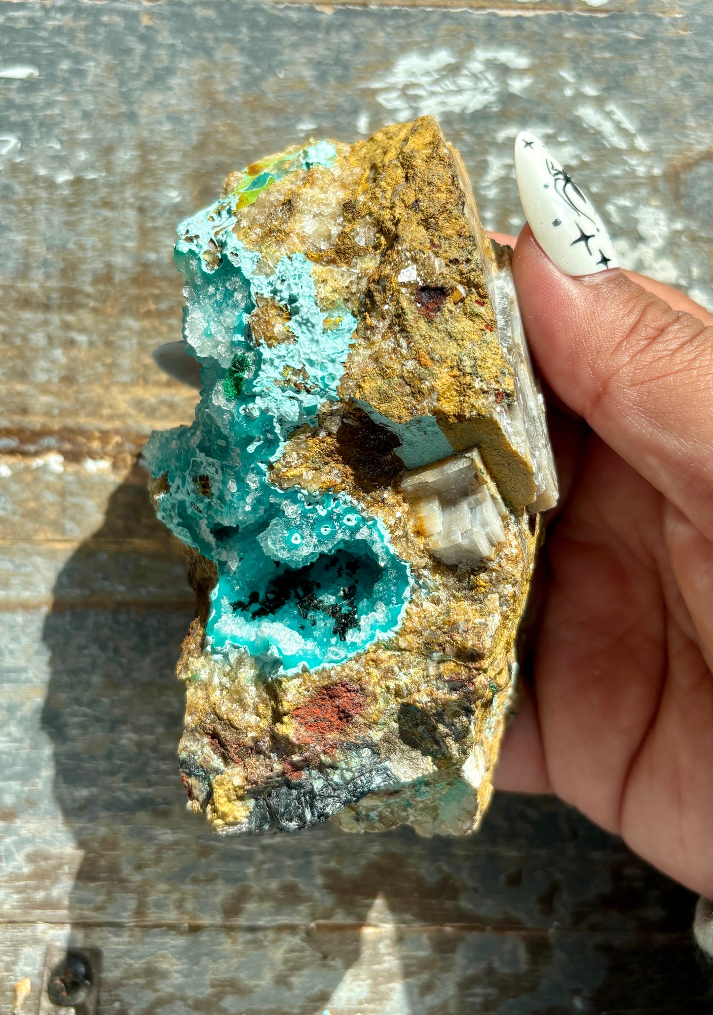 Gorgeous *RARE* Druzy Chrysocolla from Peru