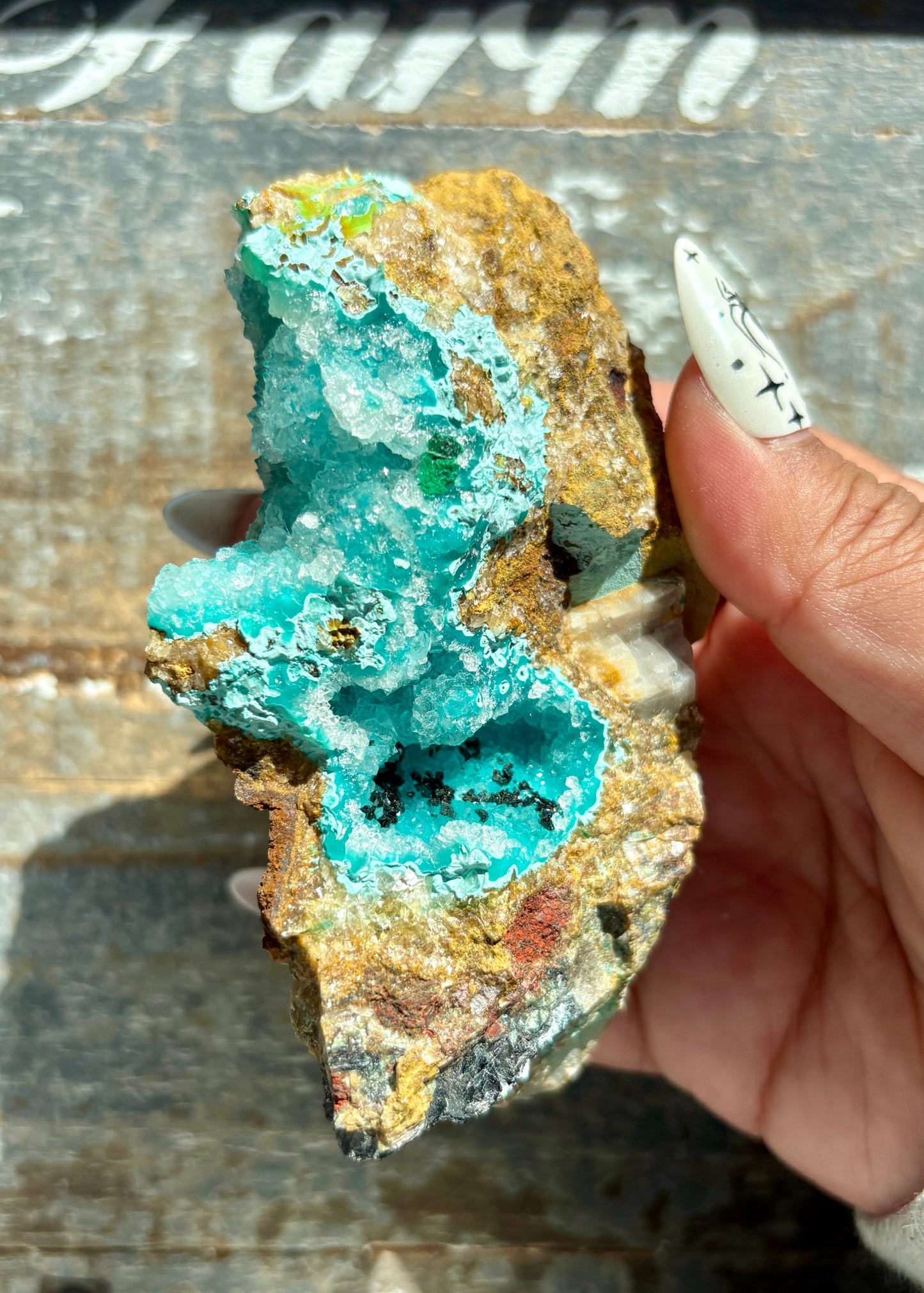 Gorgeous *RARE* Druzy Chrysocolla from Peru