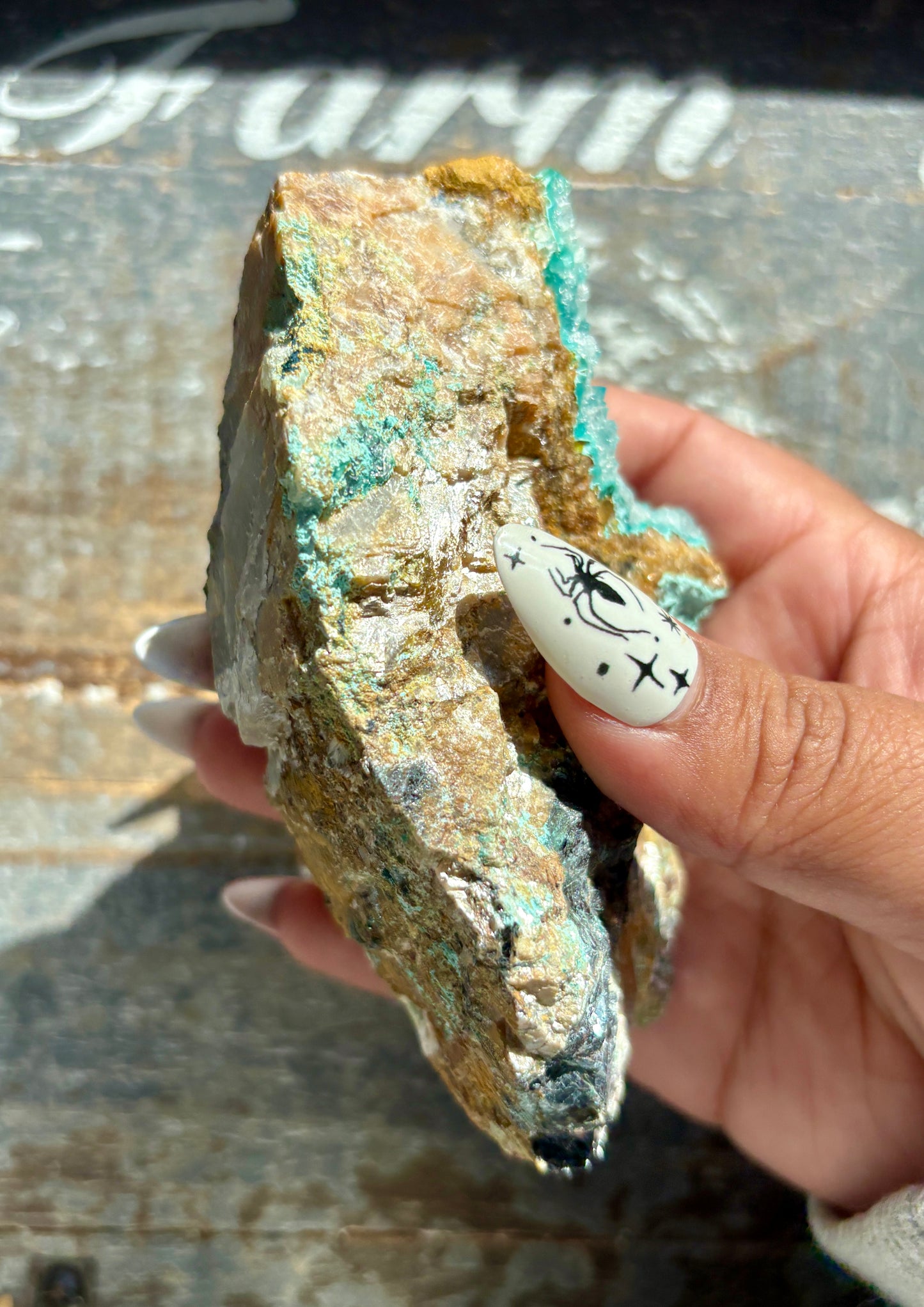 Gorgeous *RARE* Druzy Chrysocolla from Peru