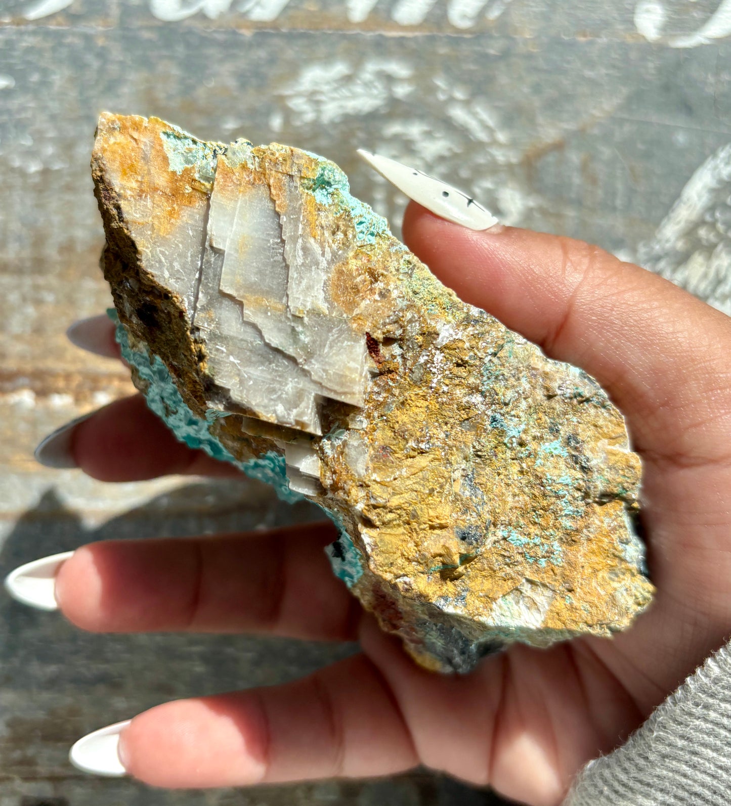 Gorgeous *RARE* Druzy Chrysocolla from Peru