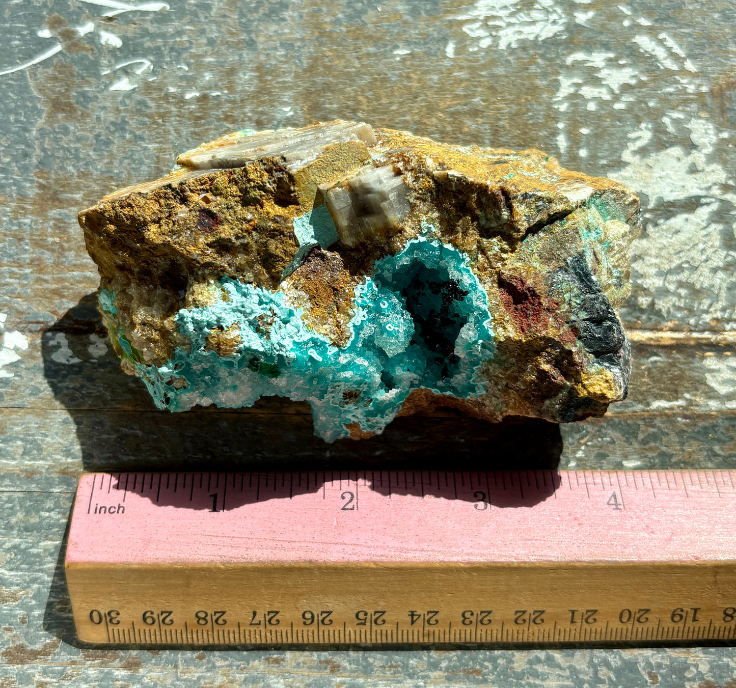 Gorgeous *RARE* Druzy Chrysocolla from Peru