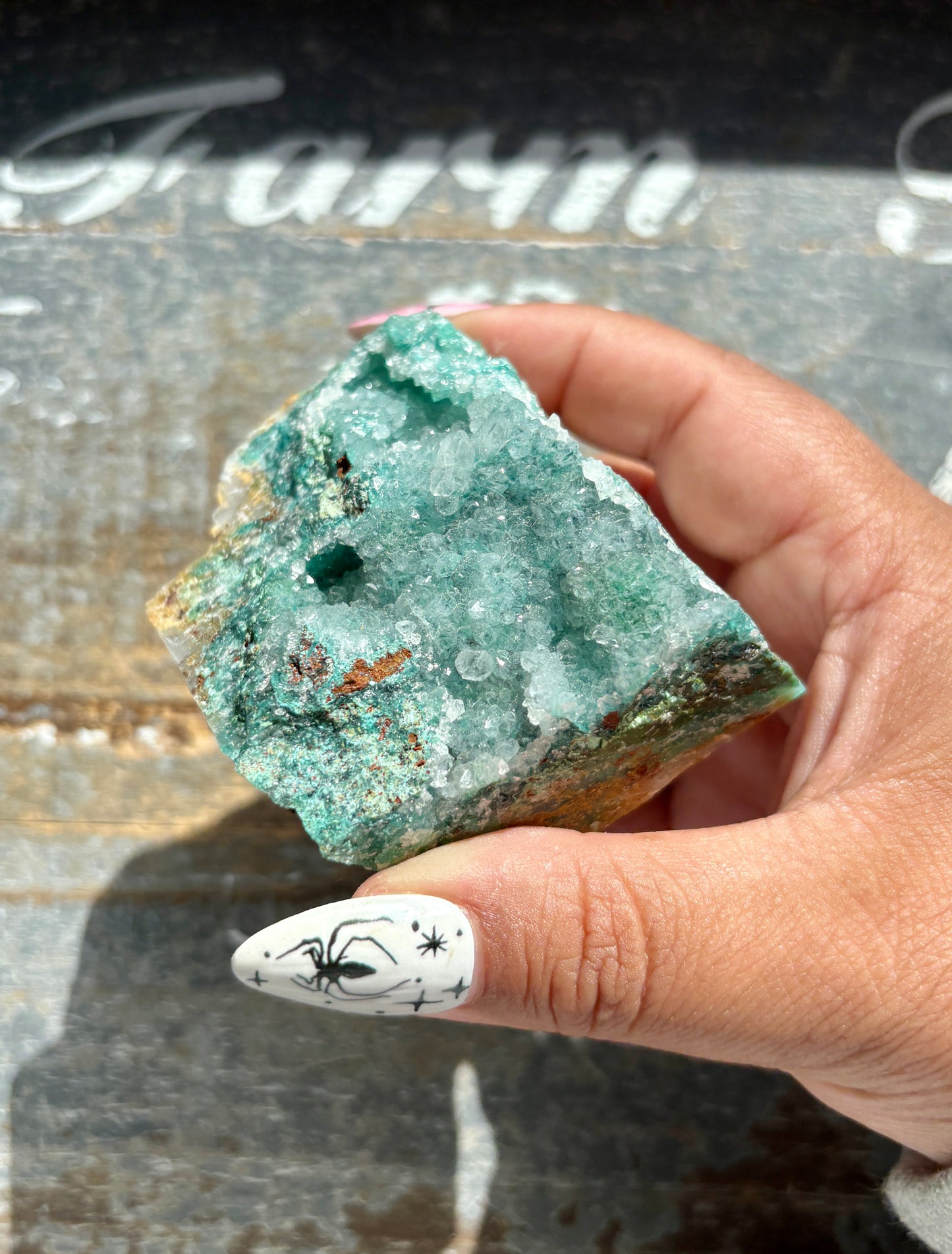 Gorgeous *RARE* Druzy Chrysocolla from Peru