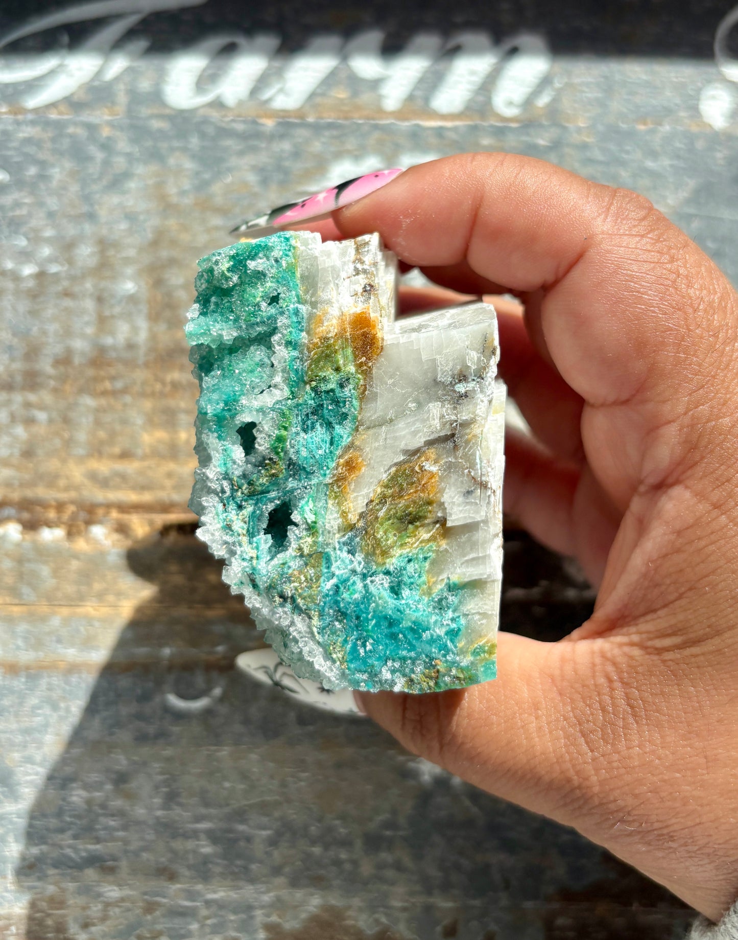 Gorgeous *RARE* Druzy Chrysocolla from Peru