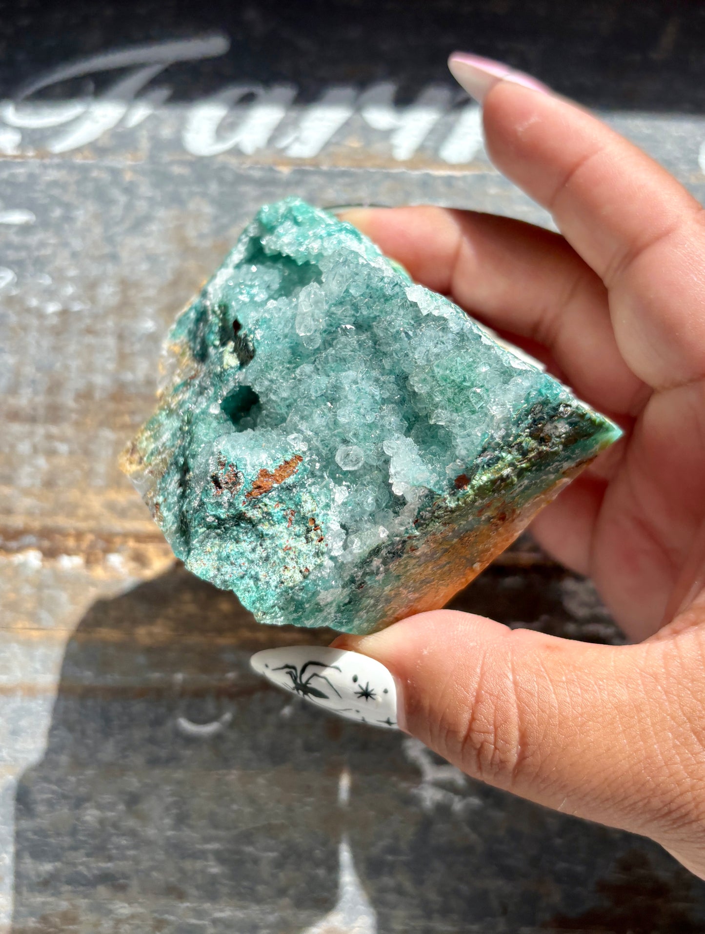 Gorgeous *RARE* Druzy Chrysocolla from Peru