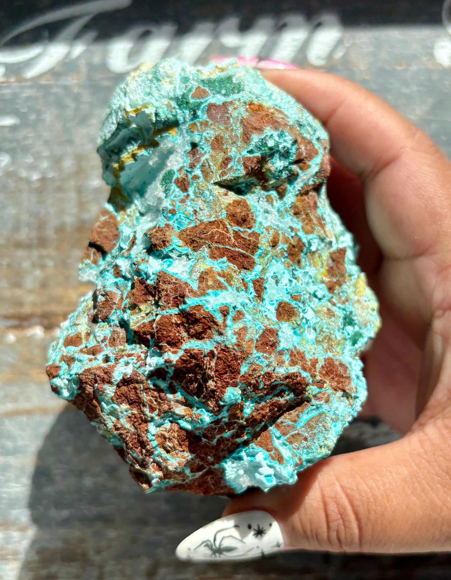 Gorgeous *RARE* Druzy Chrysocolla from Peru