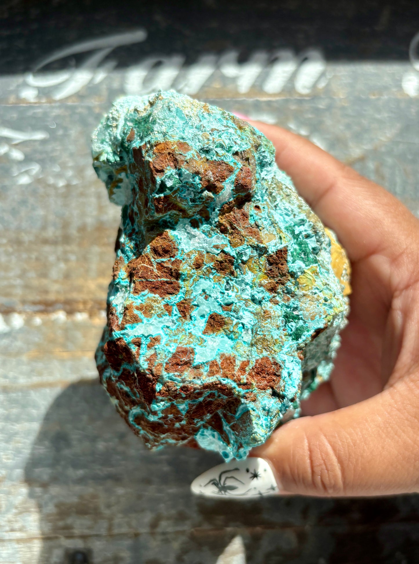 Gorgeous *RARE* Druzy Chrysocolla from Peru