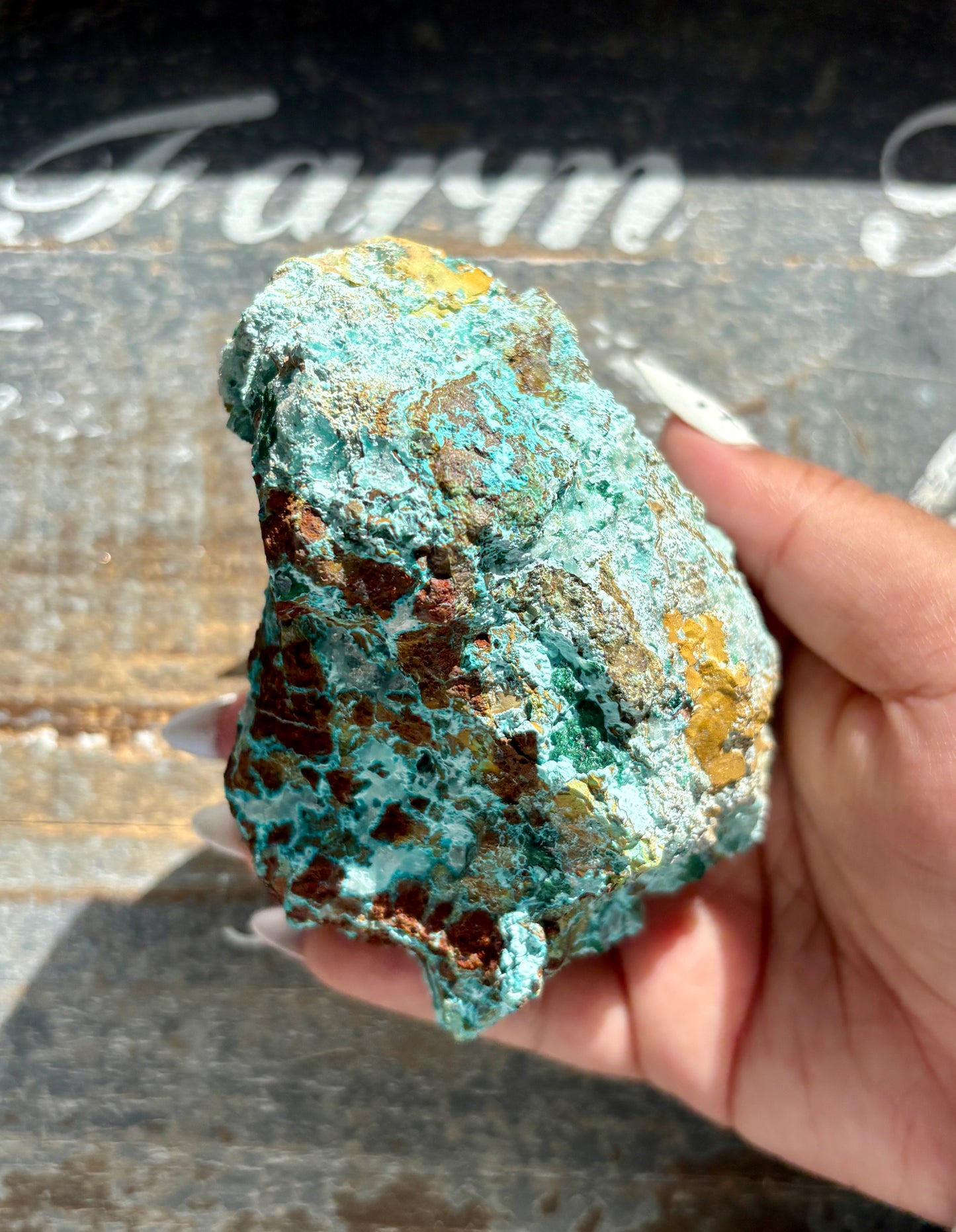 Gorgeous *RARE* Druzy Chrysocolla from Peru