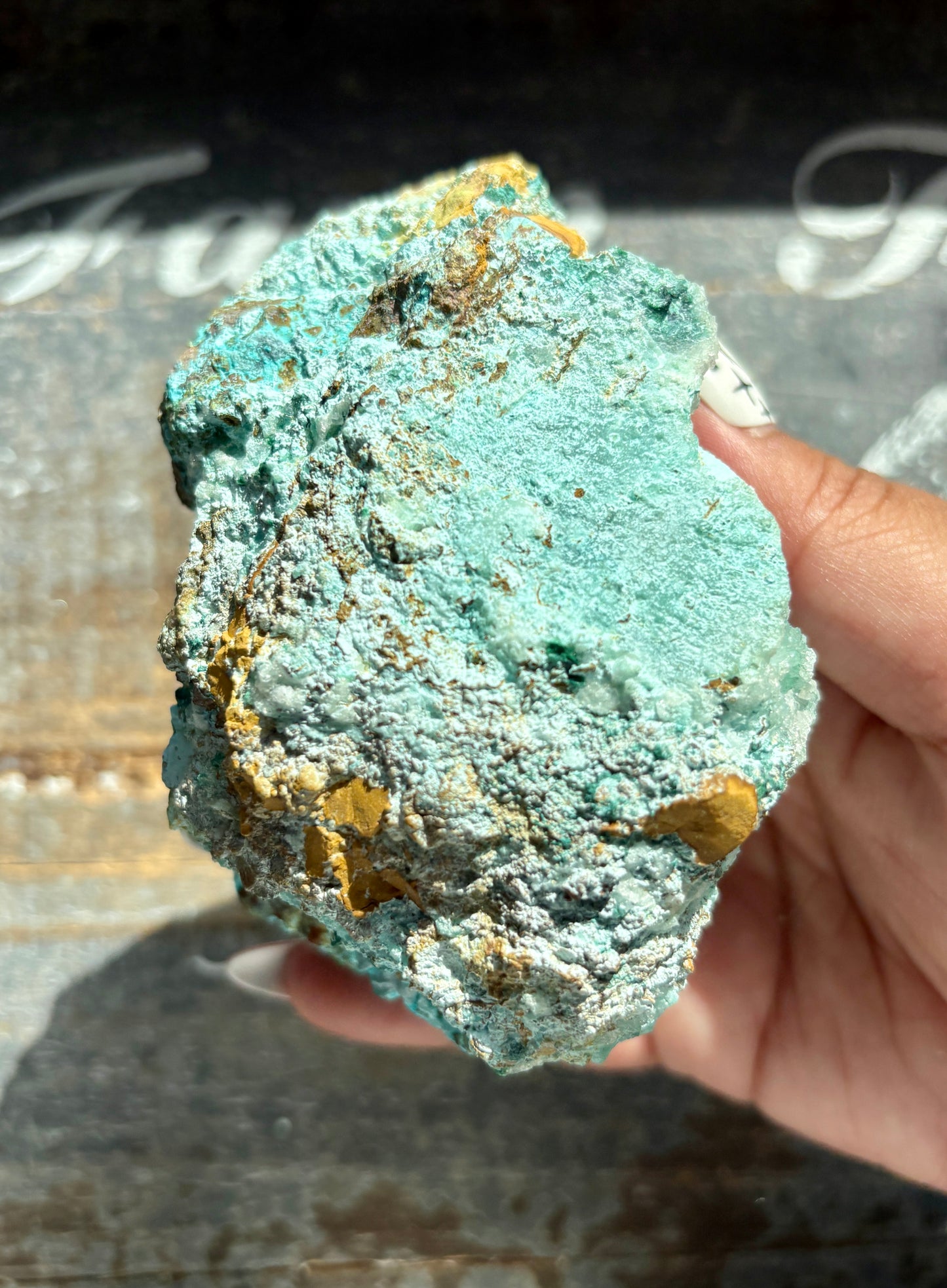 Gorgeous *RARE* Druzy Chrysocolla from Peru