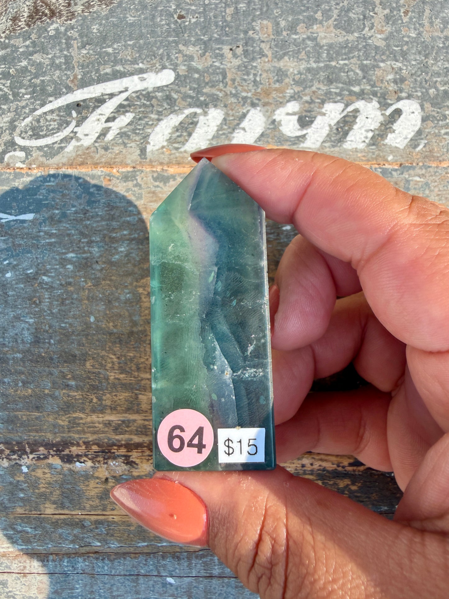 Gorgeous Rainbow Fluorite Tower | Opt 64
