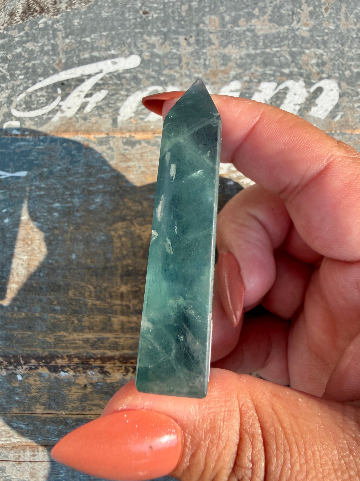 Gorgeous Rainbow Fluorite Tower | Opt 64