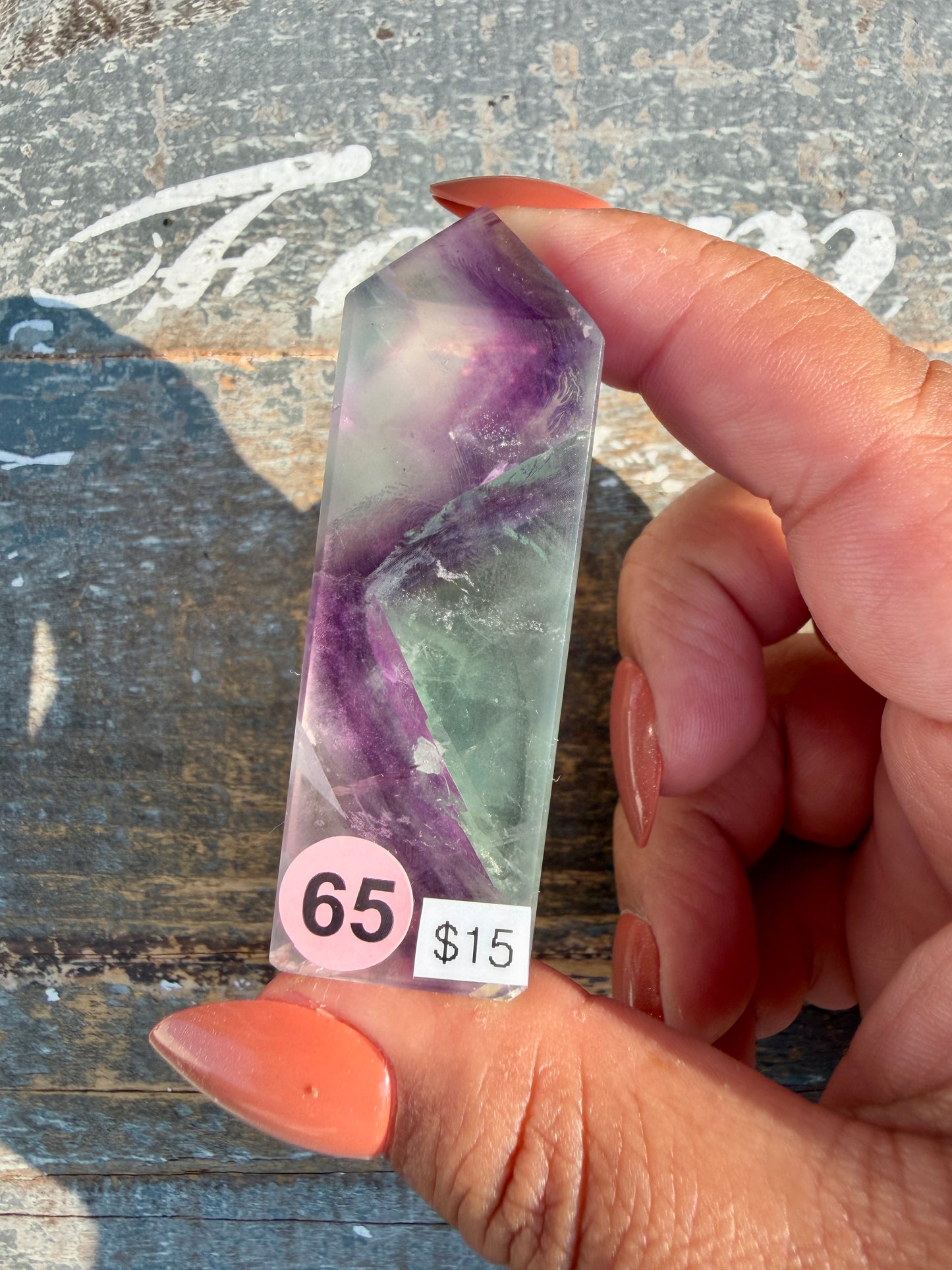 Gorgeous Rainbow Fluorite Tower | Opt 65