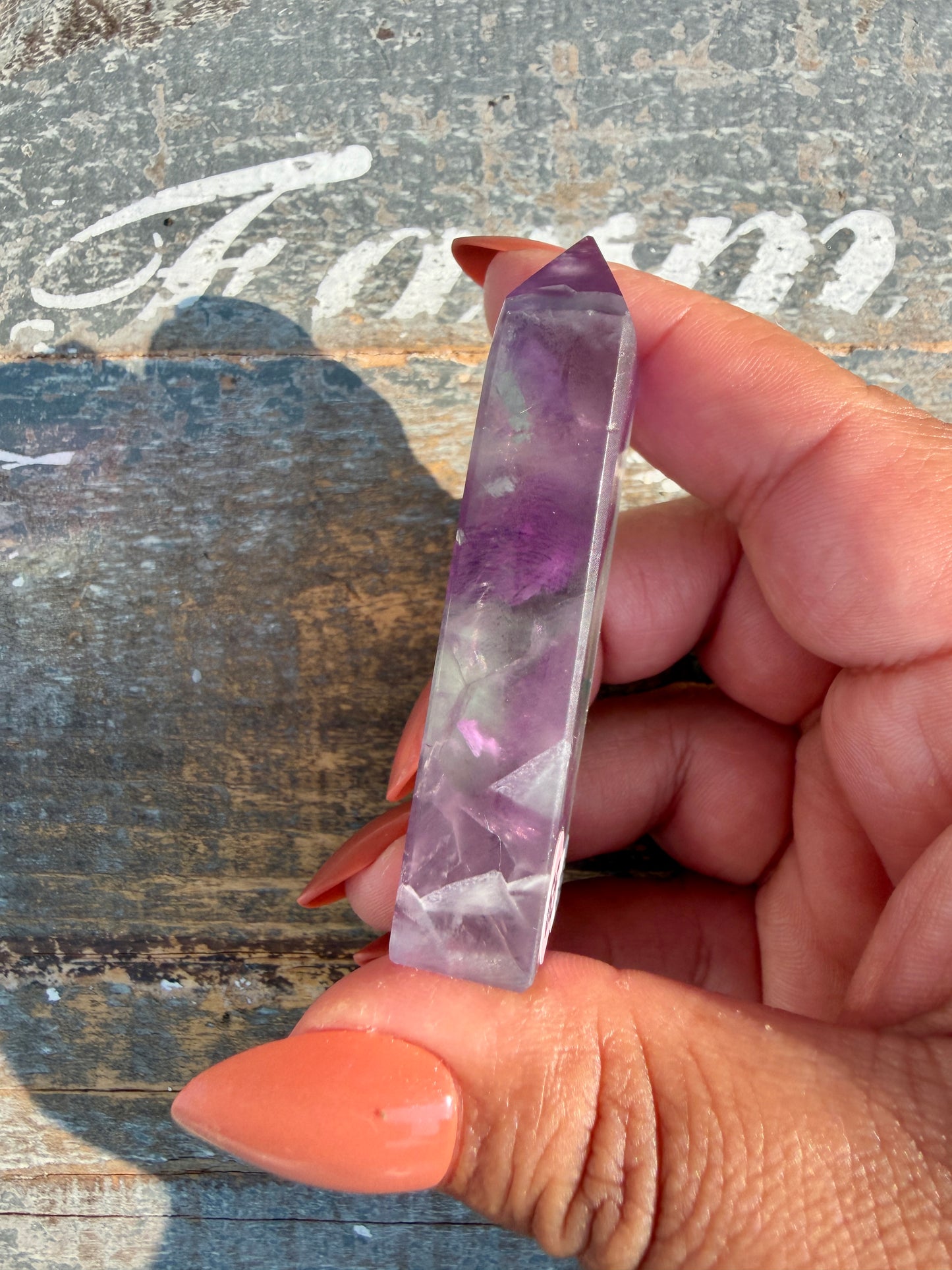Gorgeous Rainbow Fluorite Tower | Opt 65