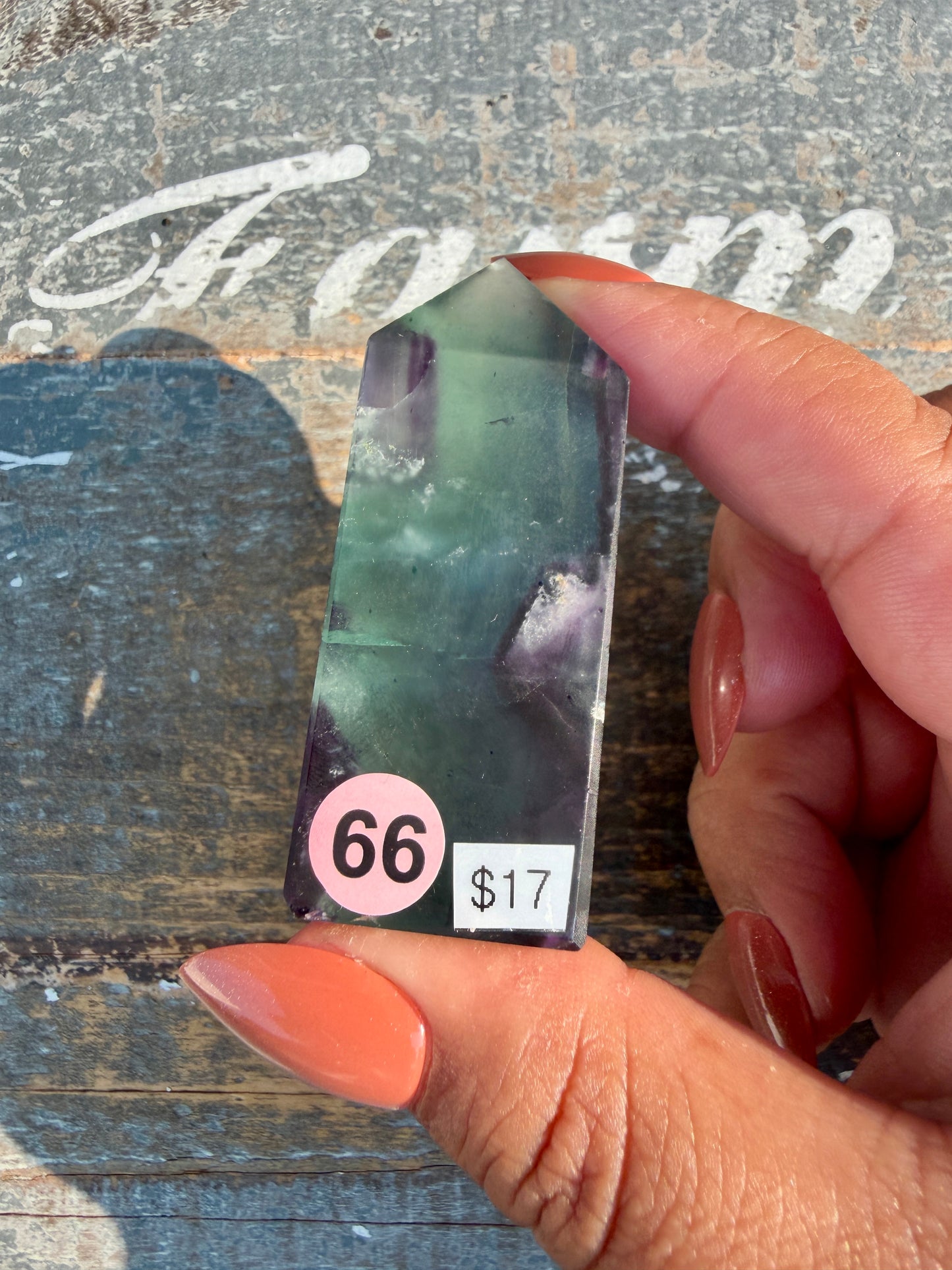 Gorgeous Rainbow Fluorite Tower | Opt 66