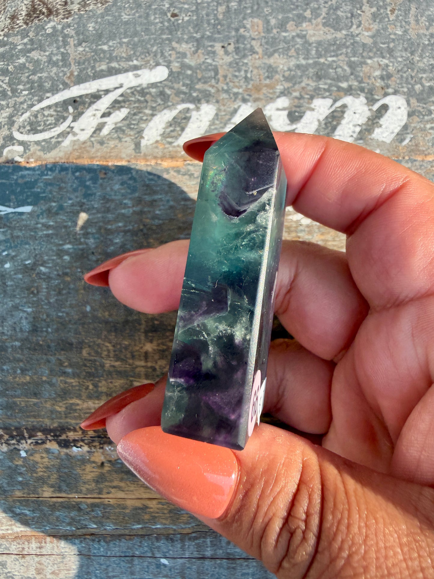 Gorgeous Rainbow Fluorite Tower | Opt 66
