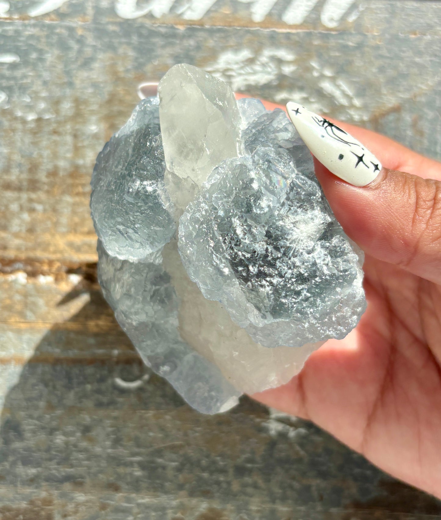 Gorgeous *RARE* Blue Fluorite and Quartz from Peru