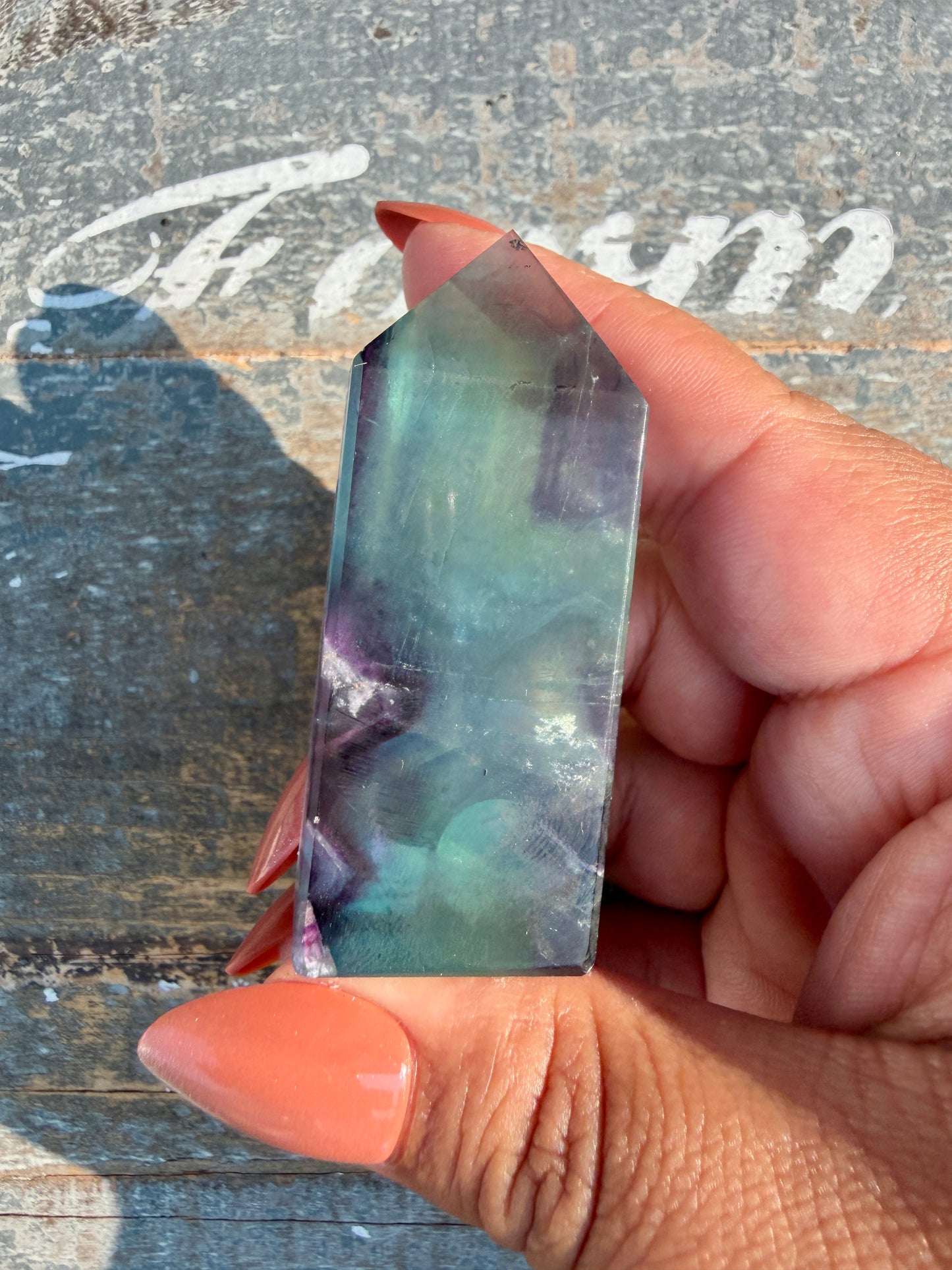 Gorgeous Rainbow Fluorite Tower | Opt 66