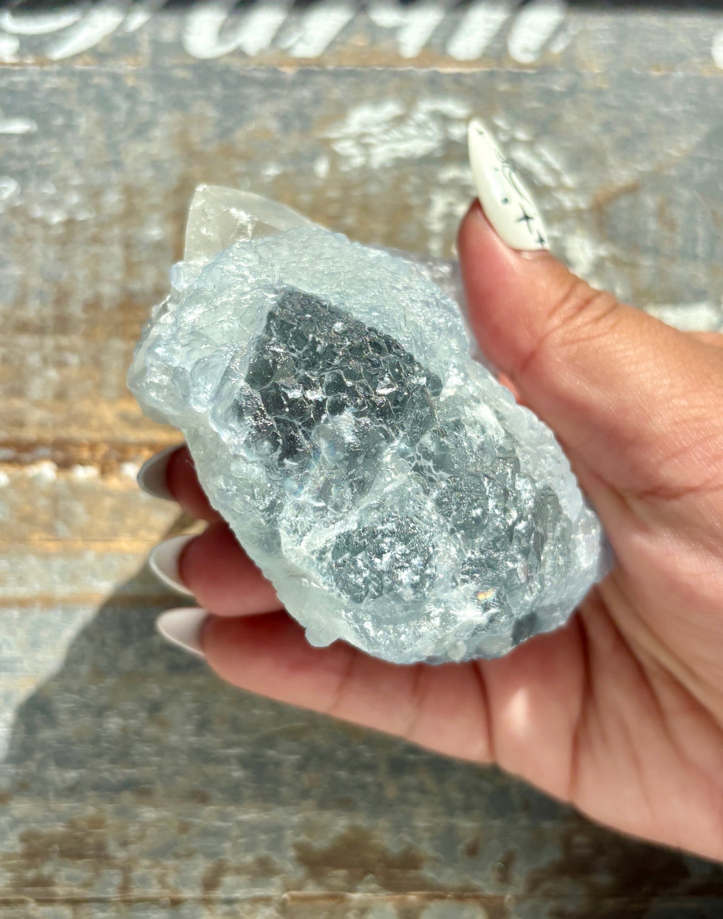 Gorgeous *RARE* Blue Fluorite and Quartz from Peru