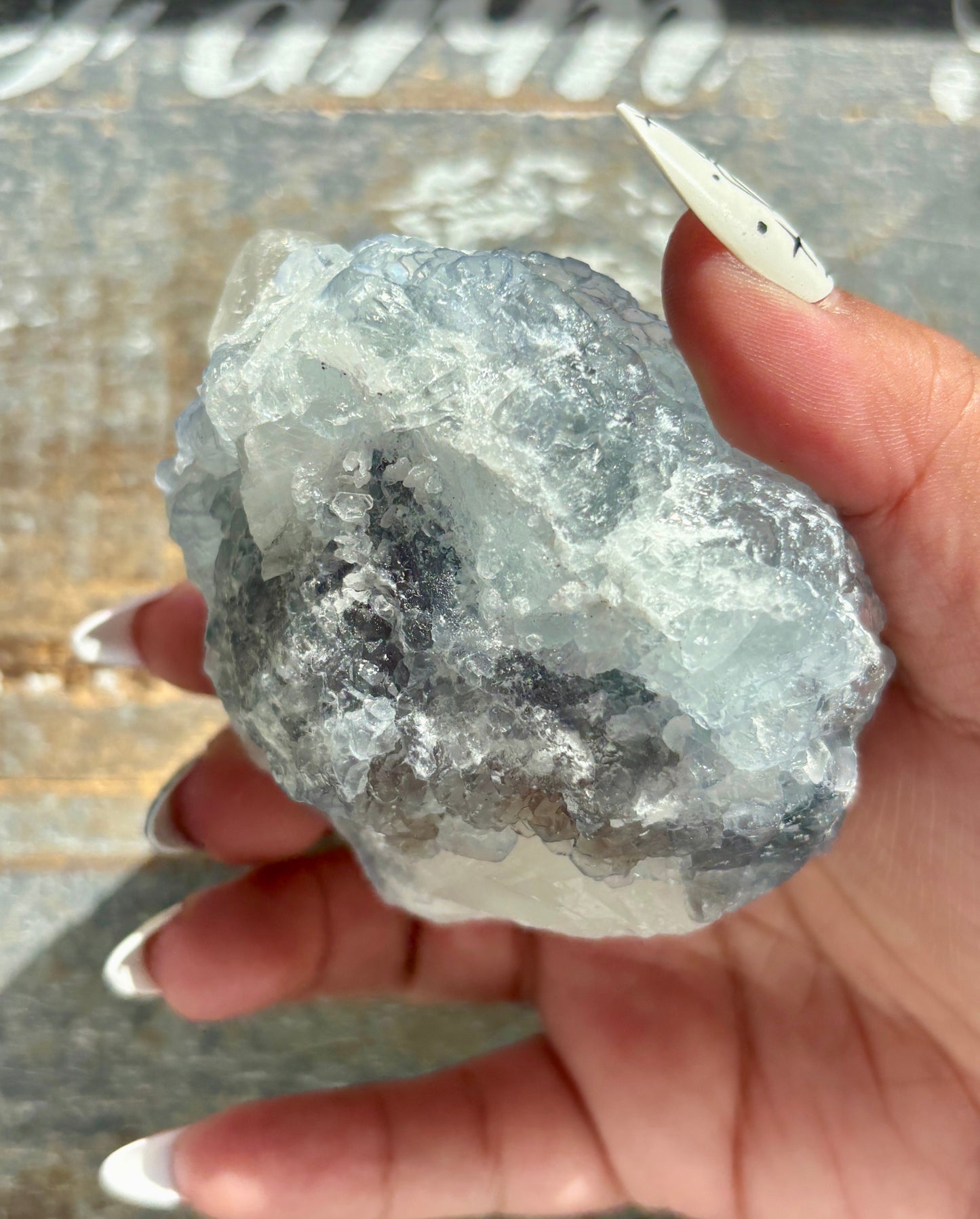 Gorgeous *RARE* Blue Fluorite and Quartz from Peru