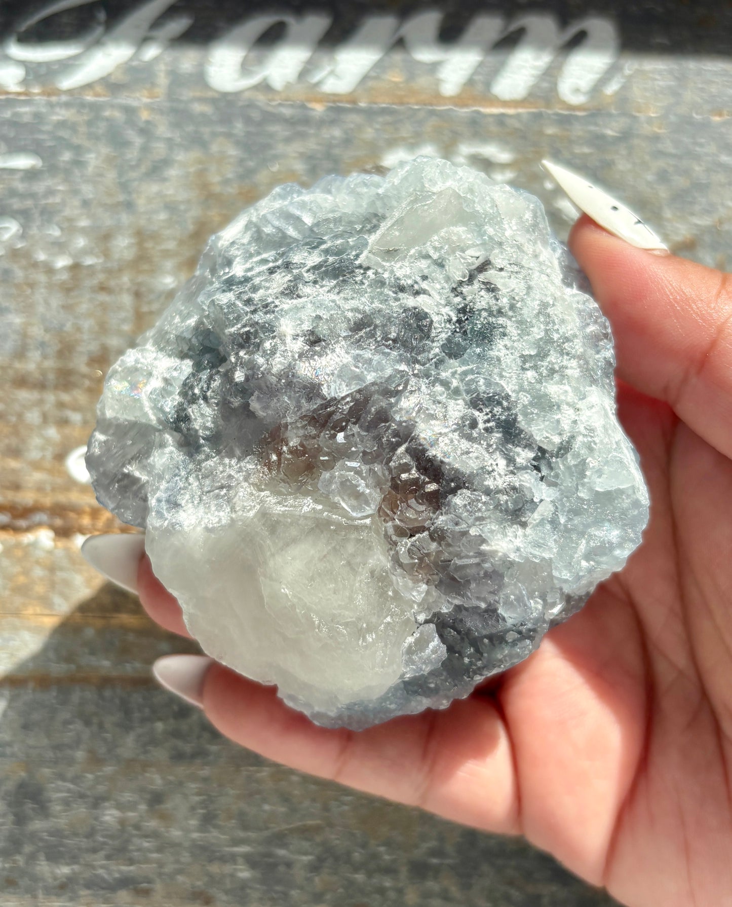 Gorgeous *RARE* Blue Fluorite and Quartz from Peru