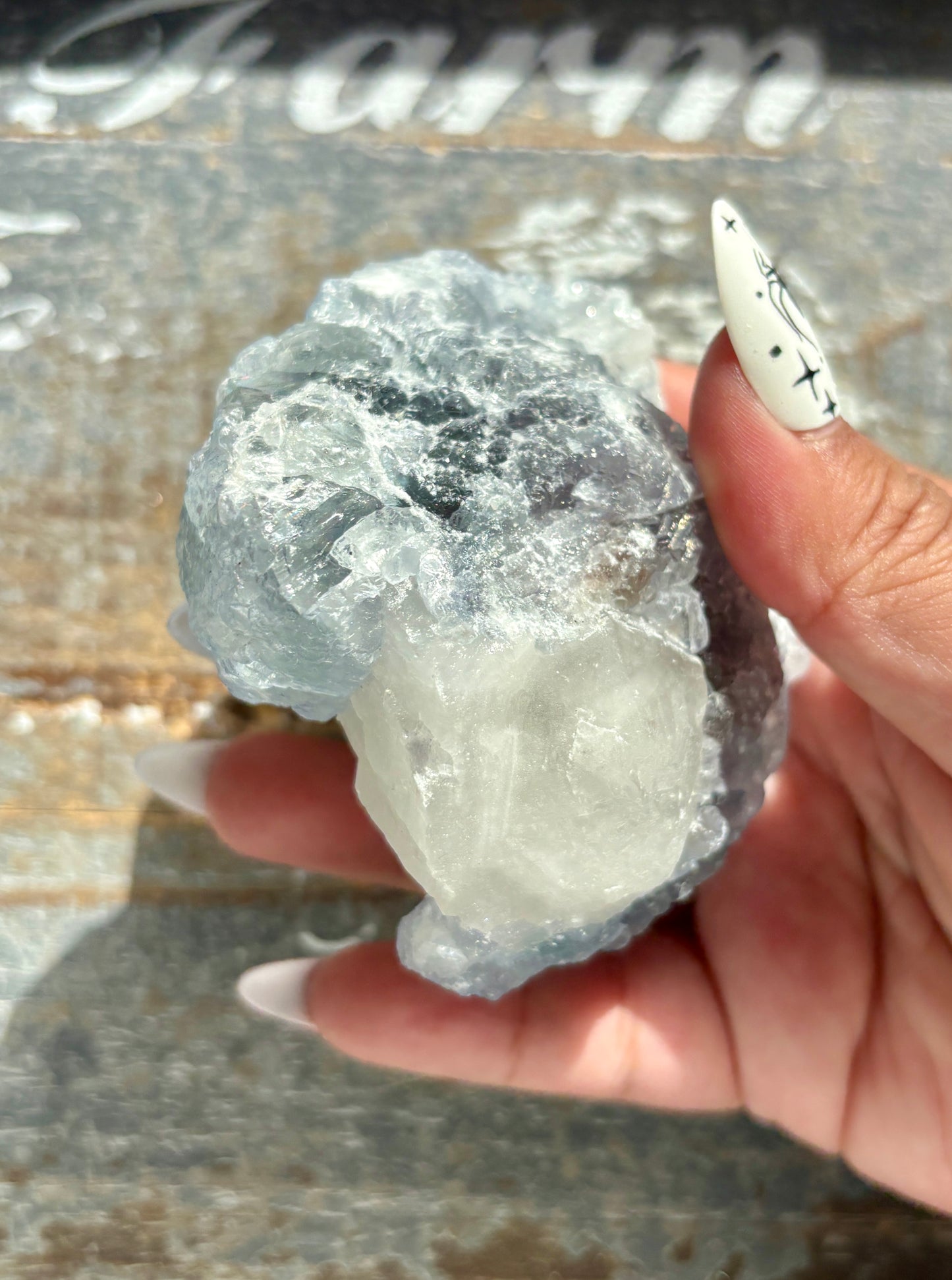 Gorgeous *RARE* Blue Fluorite and Quartz from Peru