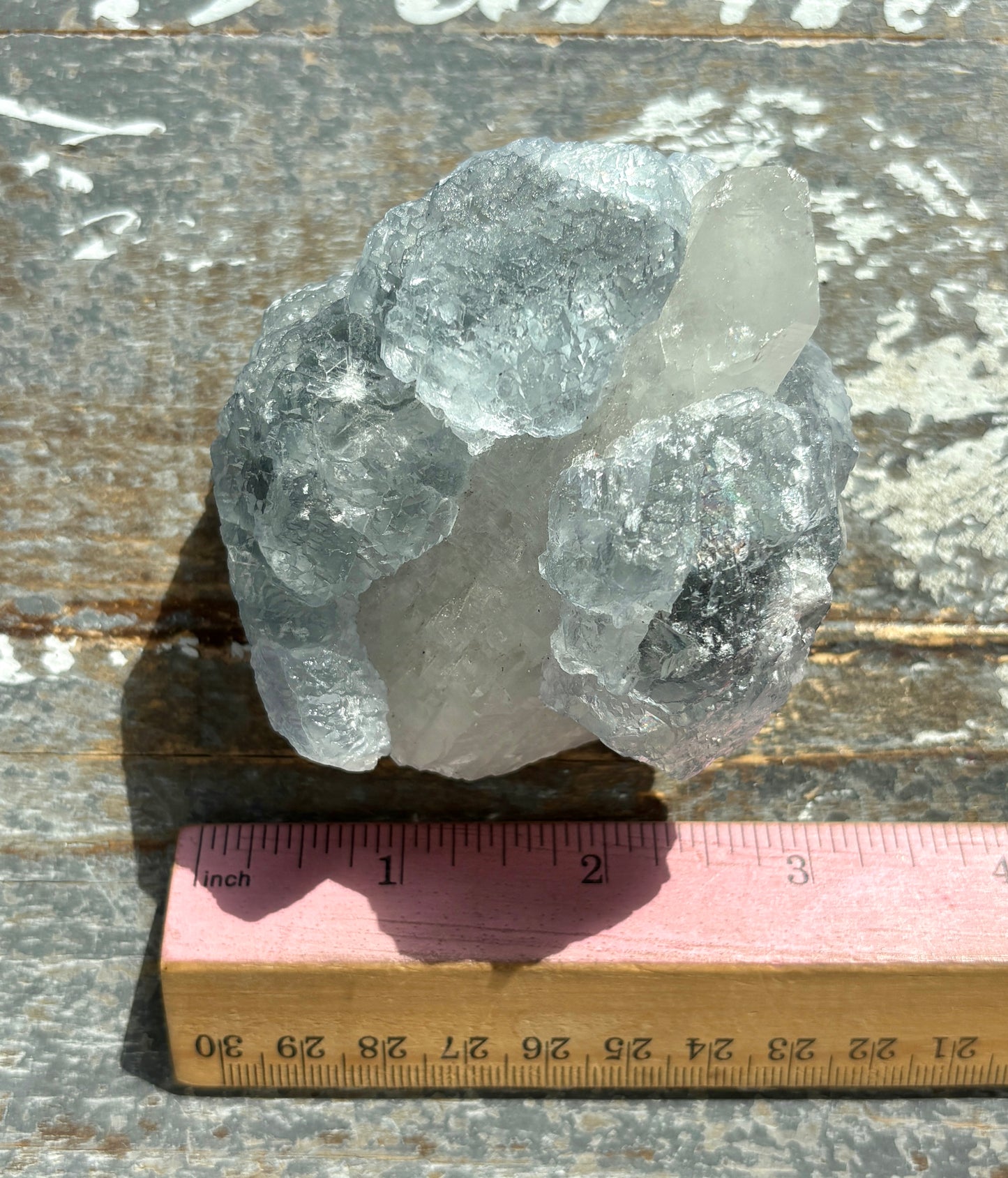 Gorgeous *RARE* Blue Fluorite and Quartz from Peru